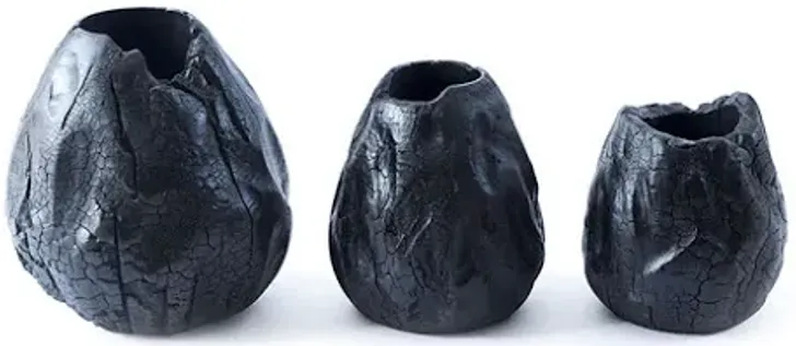 Burnt Hive Vases - Set of 3