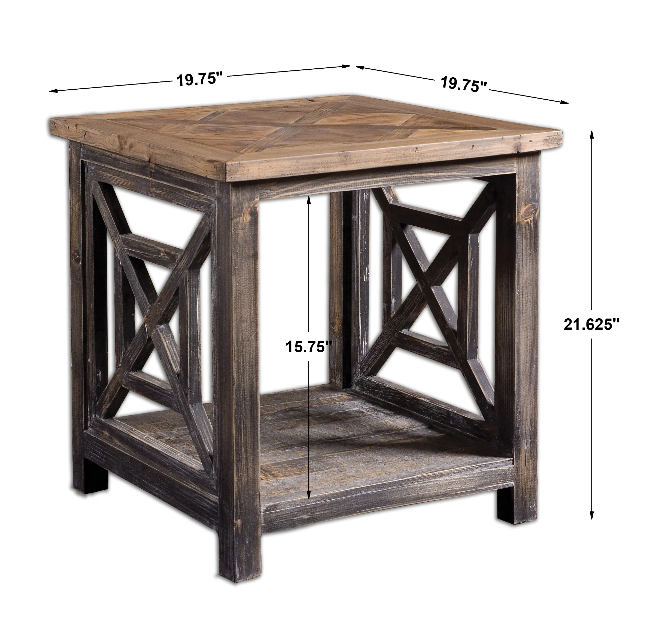 Spiro Reclaimed Wood End Table