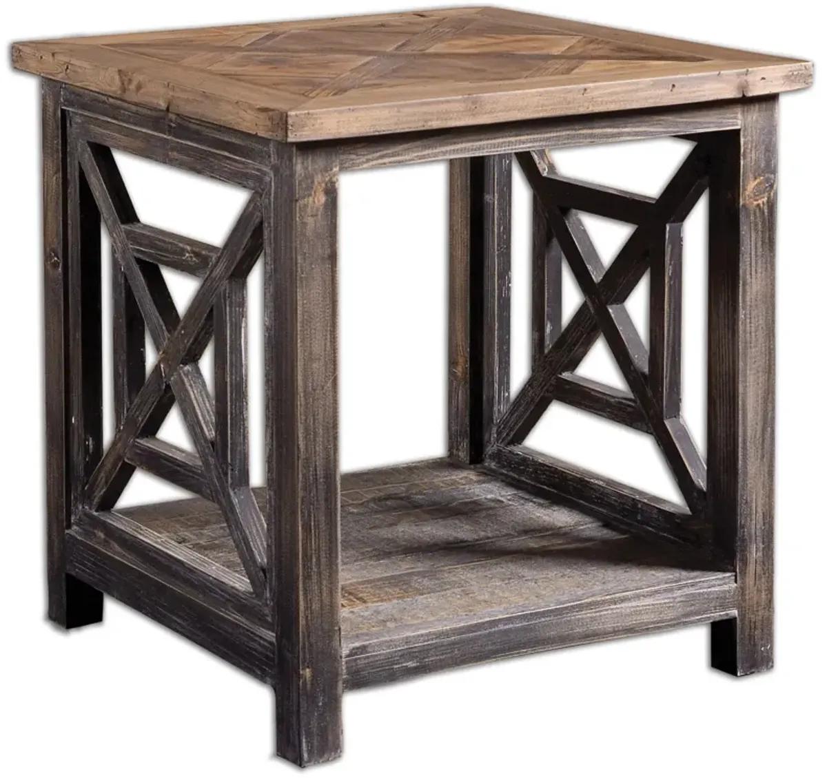 Spiro Reclaimed Wood End Table