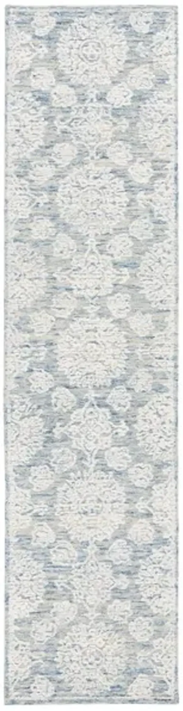 EBONY 305 Blue  2'-3' X 9' Runner Rug