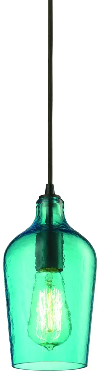 Hammered Glass Configurable Multi Pendant - Oil Rubbed Bronze