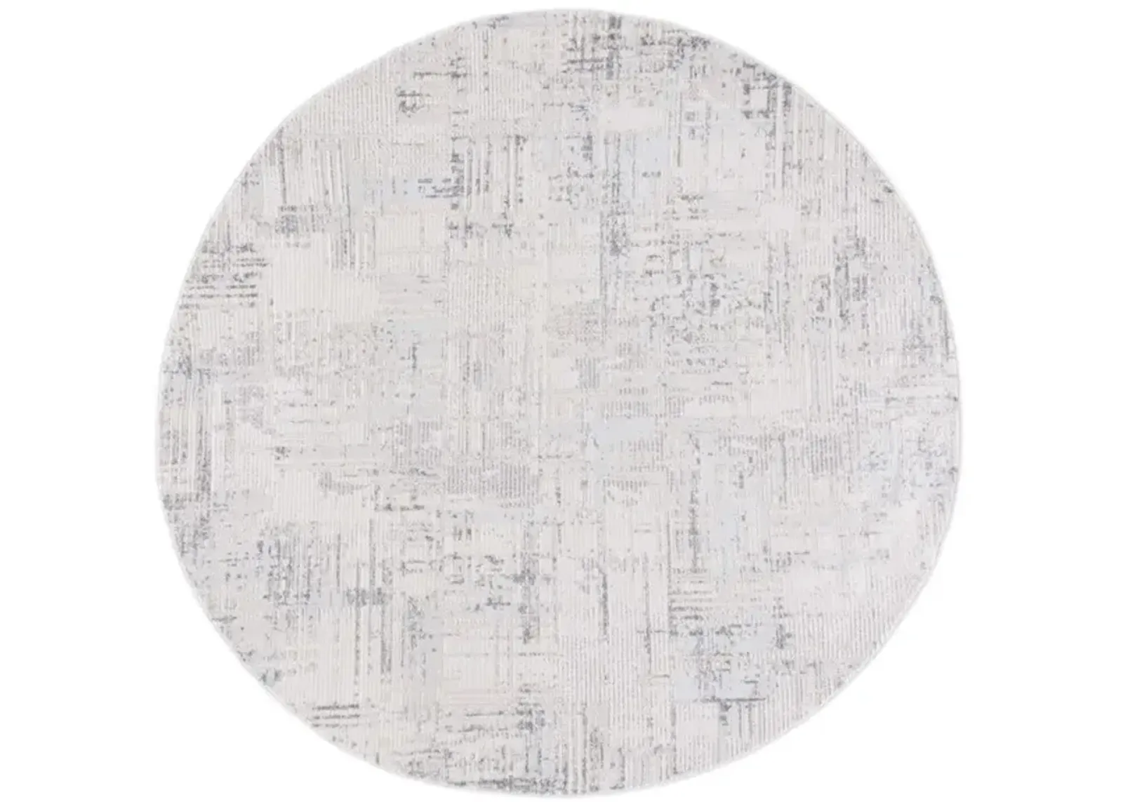 WHISPER 582 Grey  6'-7' X 6'-7' Round Round Rug