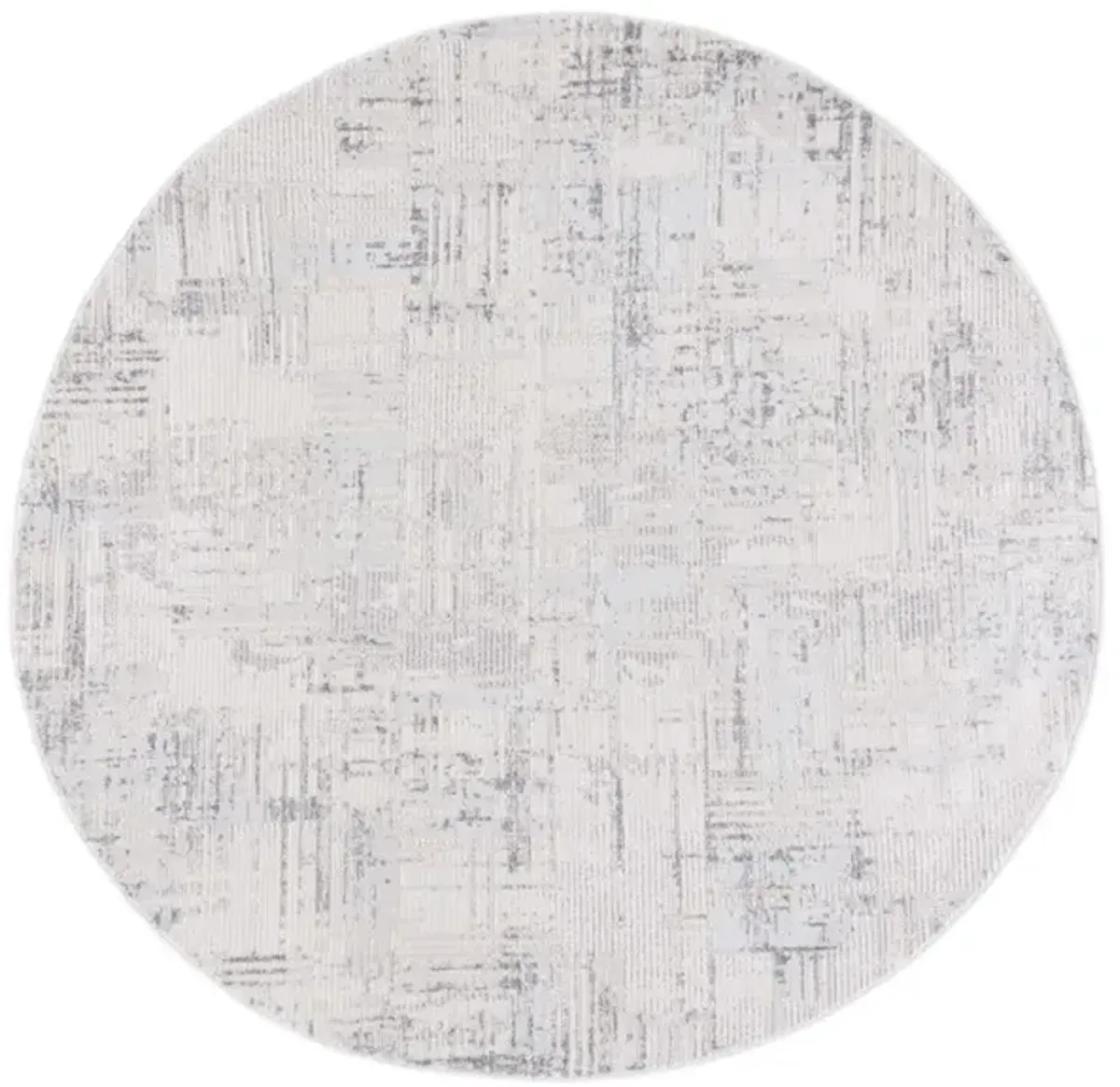 WHISPER 582 Grey  6'-7' X 6'-7' Round Round Rug