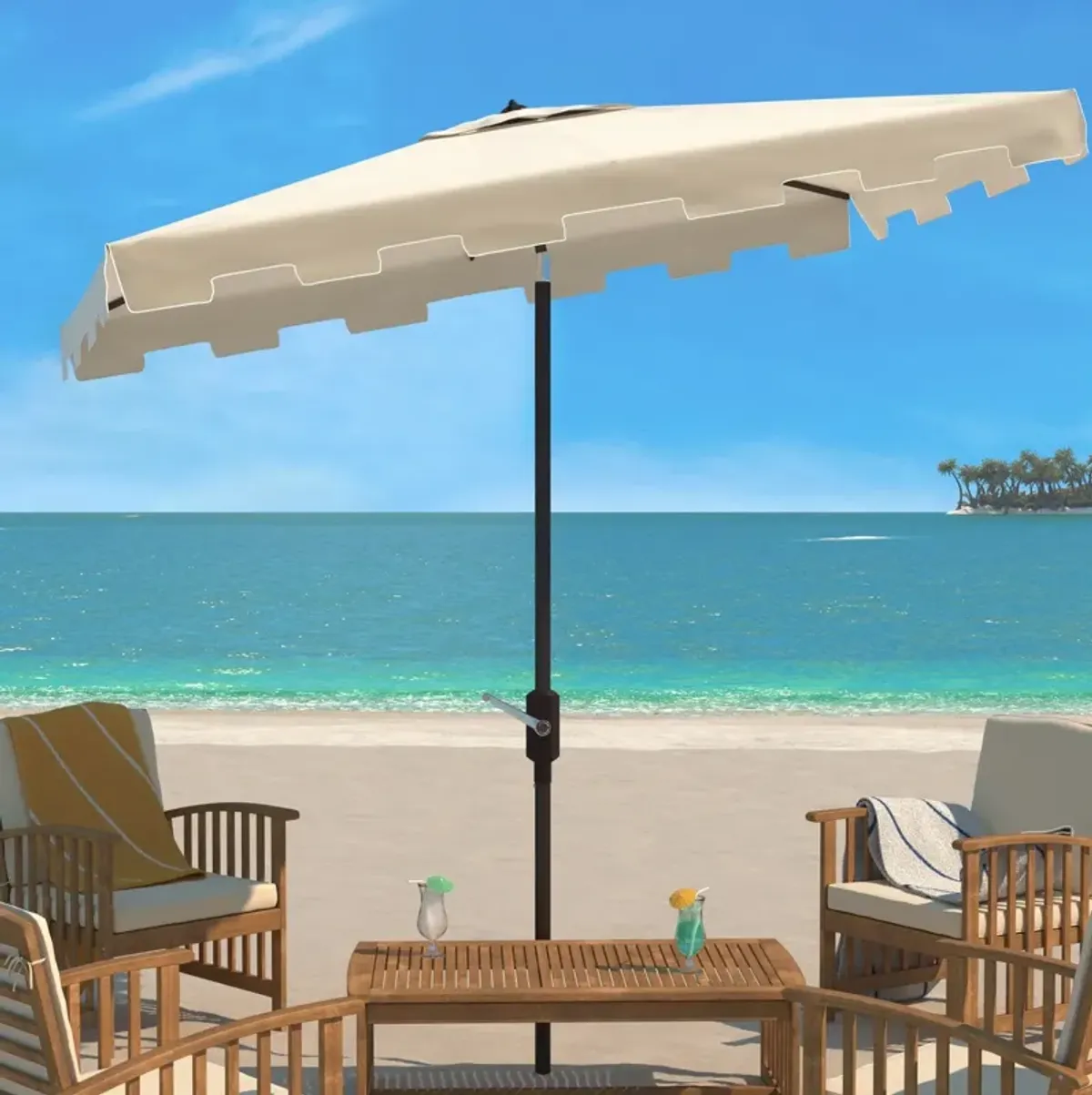 Zimmerman 7.5 Ft Square Market Umbrella