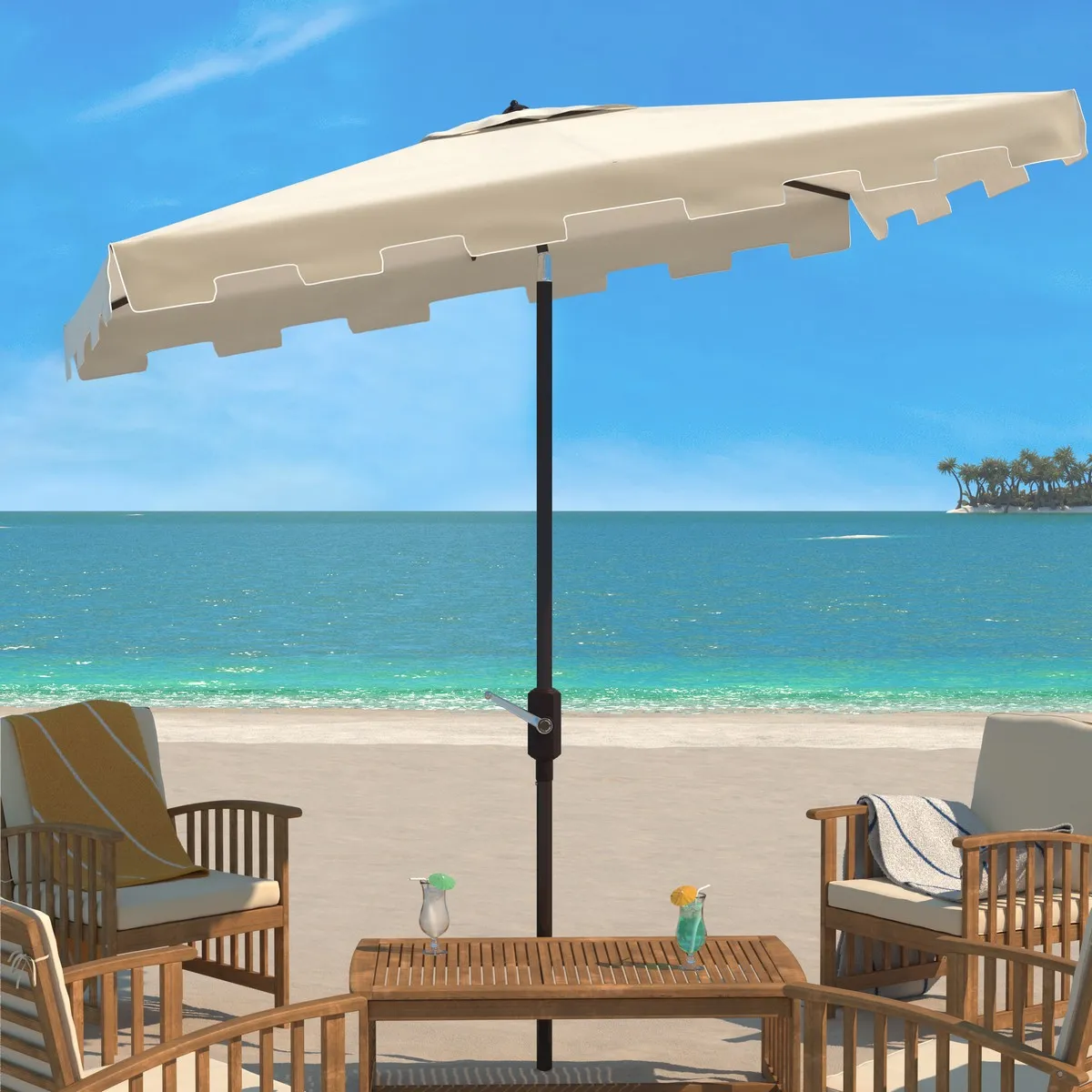 Zimmerman 7.5 Ft Square Market Umbrella