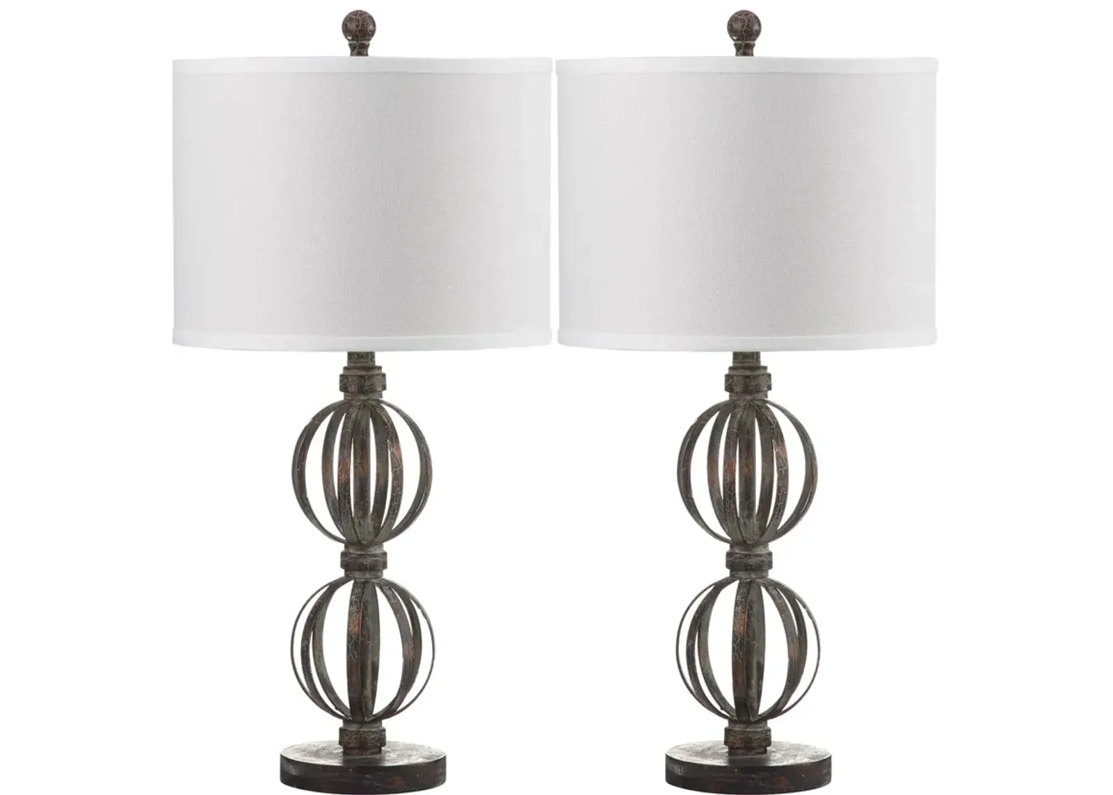 Calista 27.75-Inch H Double Sphere Table Lamp - Set of 2