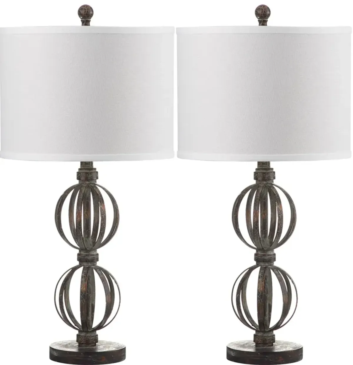 Calista 27.75-Inch H Double Sphere Table Lamp - Set of 2