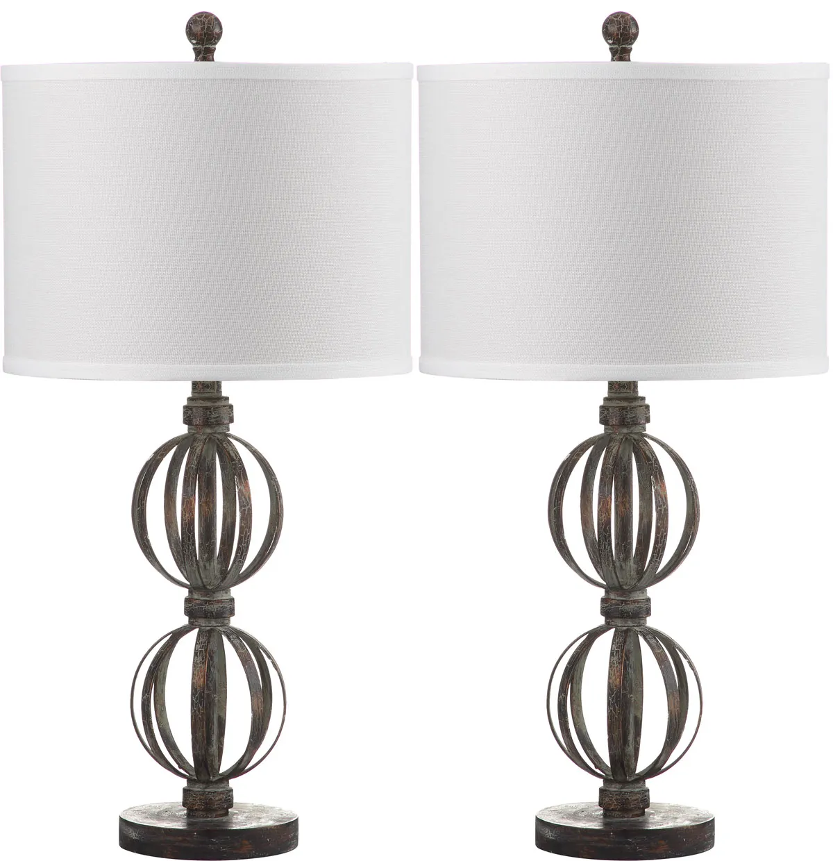 Calista 27.75-Inch H Double Sphere Table Lamp - Set of 2