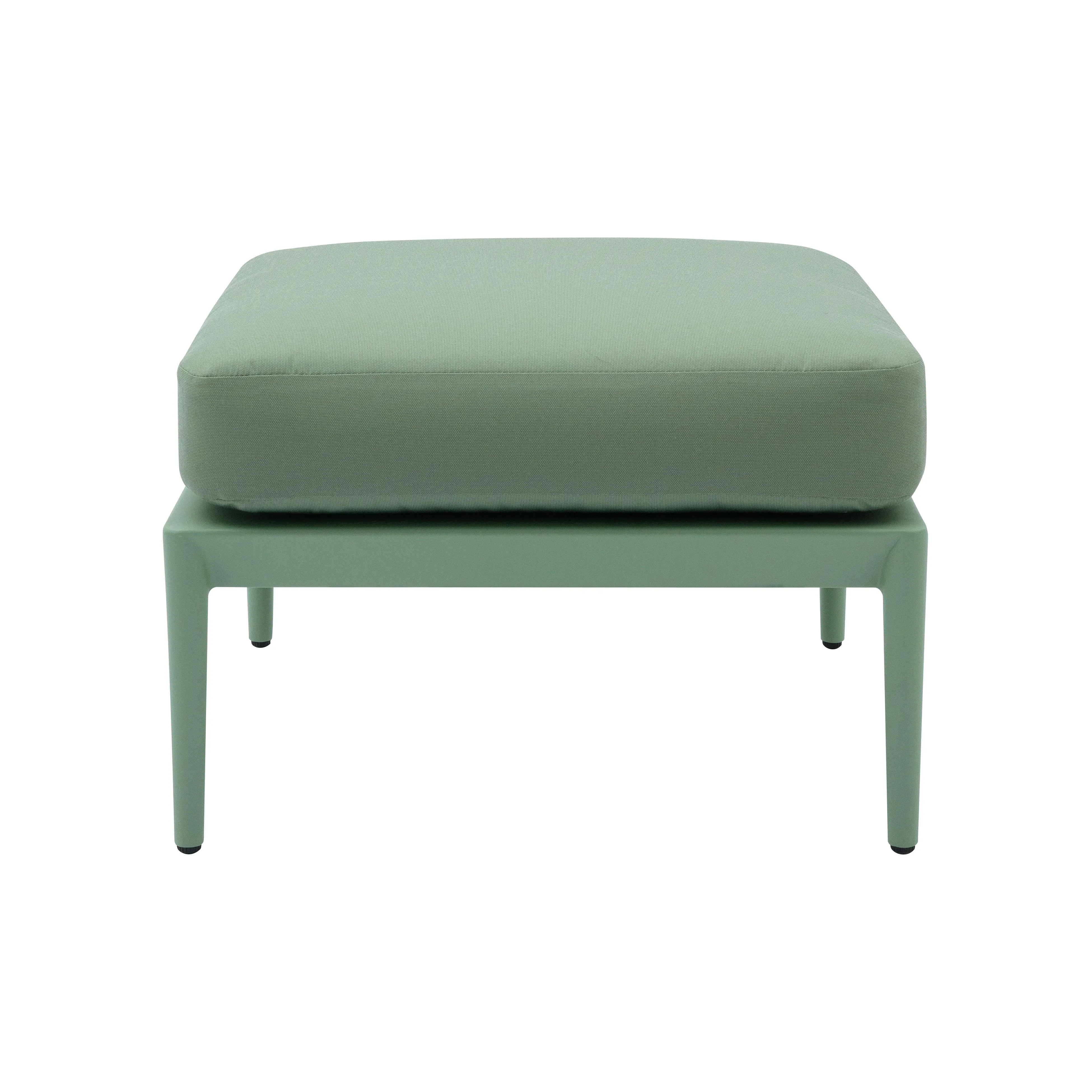 Kapri Moss Green Outdoor Ottoman