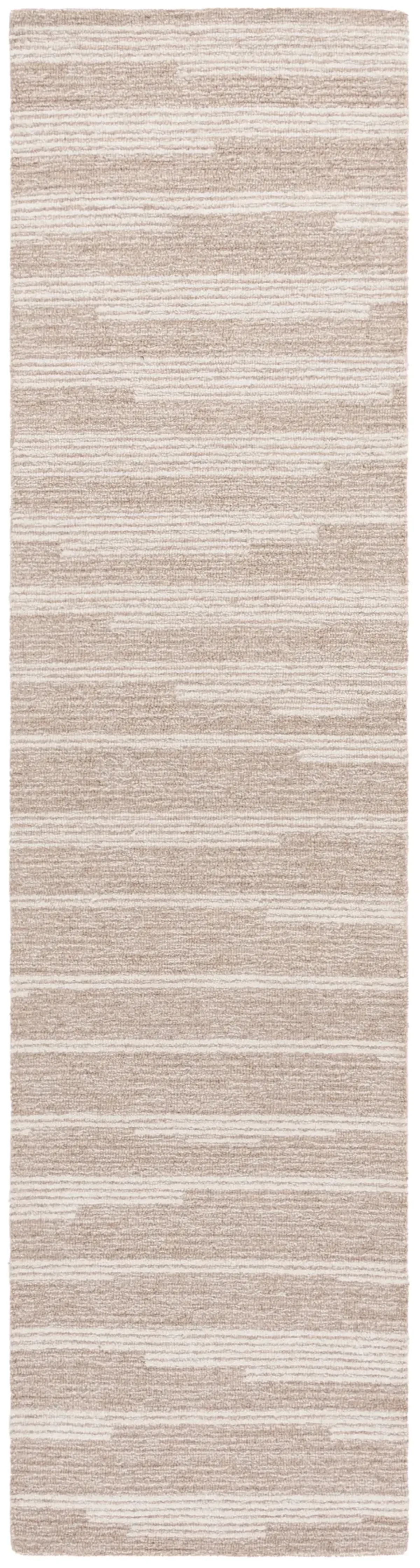 EBONY 526 BEIGE  2'-3' x 9' Runner Rug