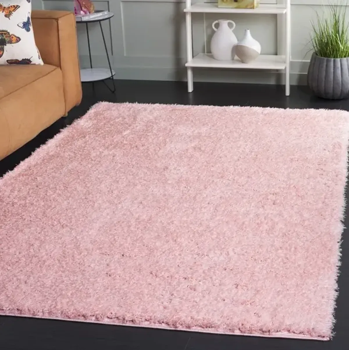 LINDSAY SHAG 560 Pink 8' X 10' Large Rectangle Rug