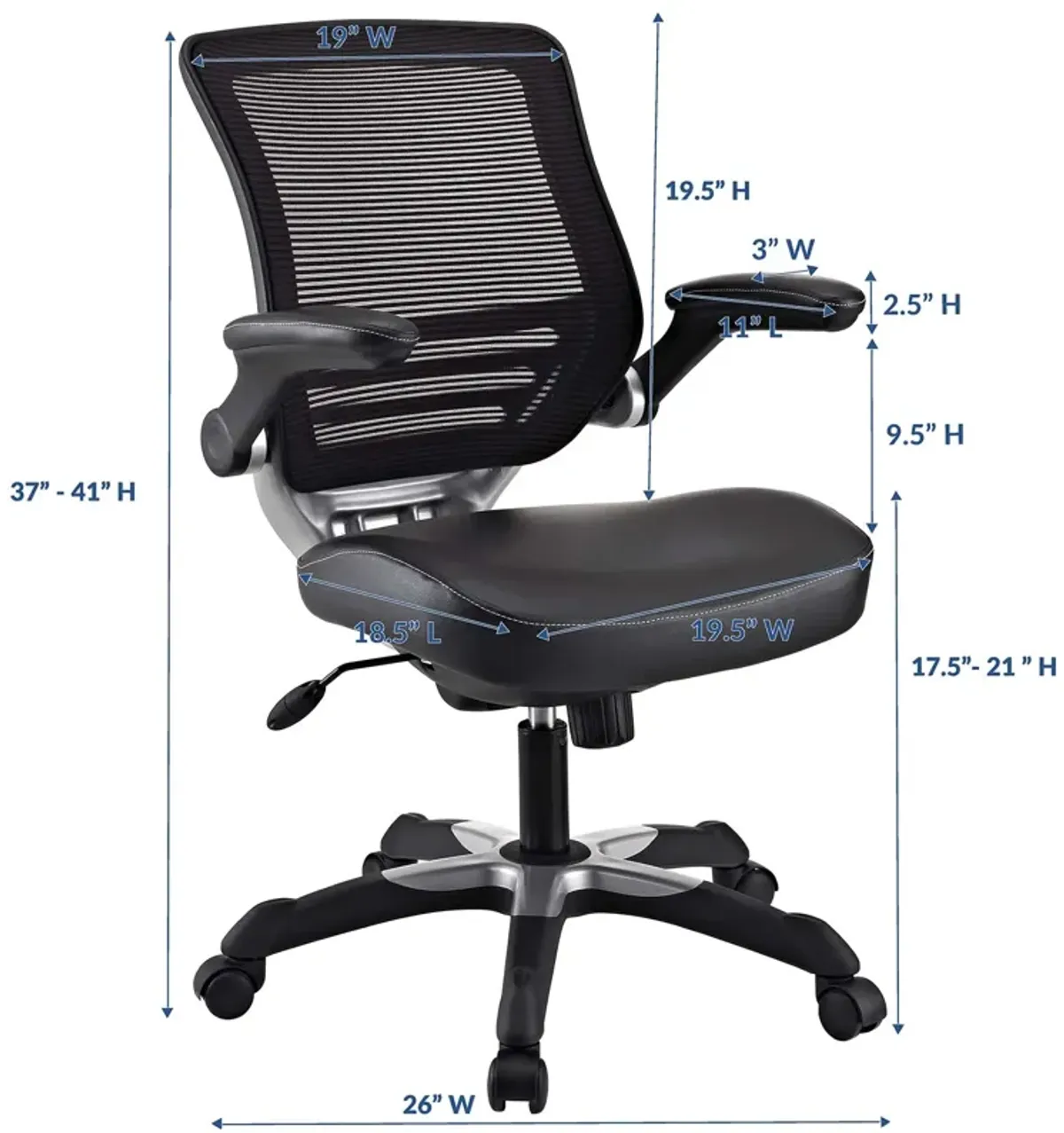 Edge Vinyl Office Chair