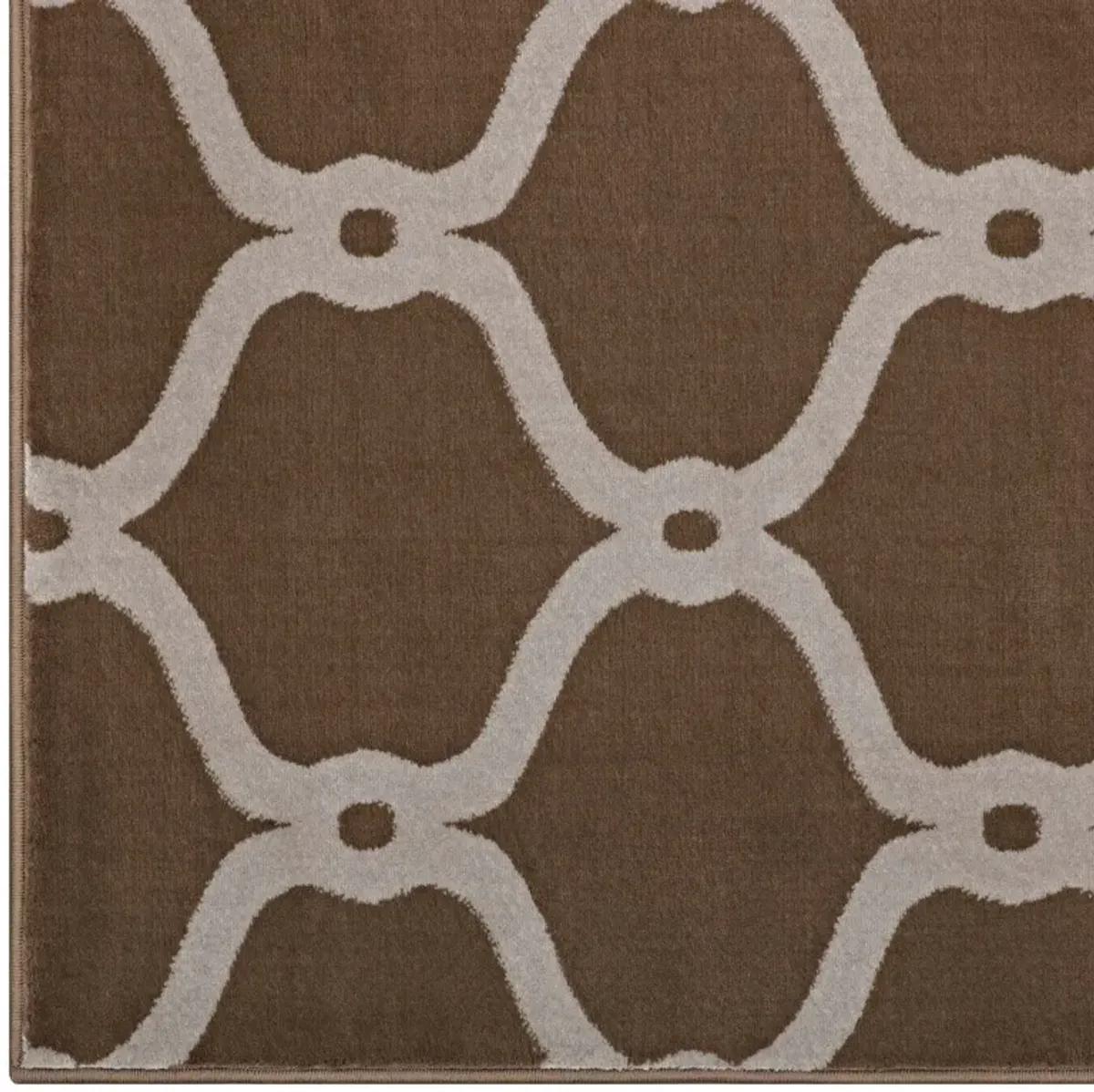 Beltara Chain Link Transitional Trellis 5x8 Area Rug