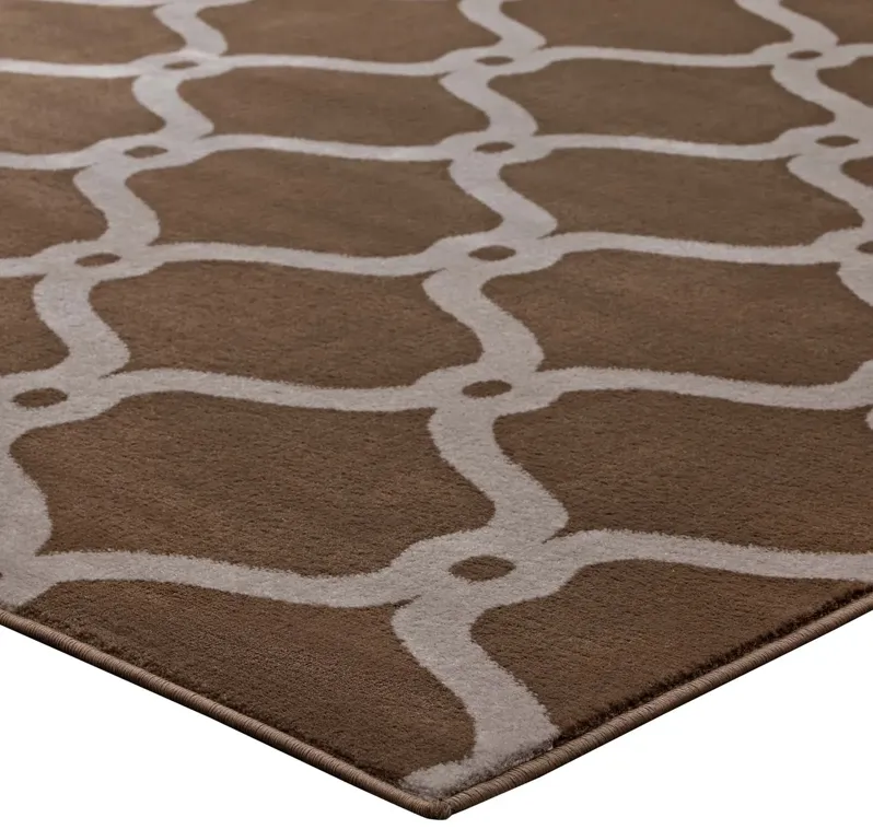 Beltara Chain Link Transitional Trellis 5x8 Area Rug