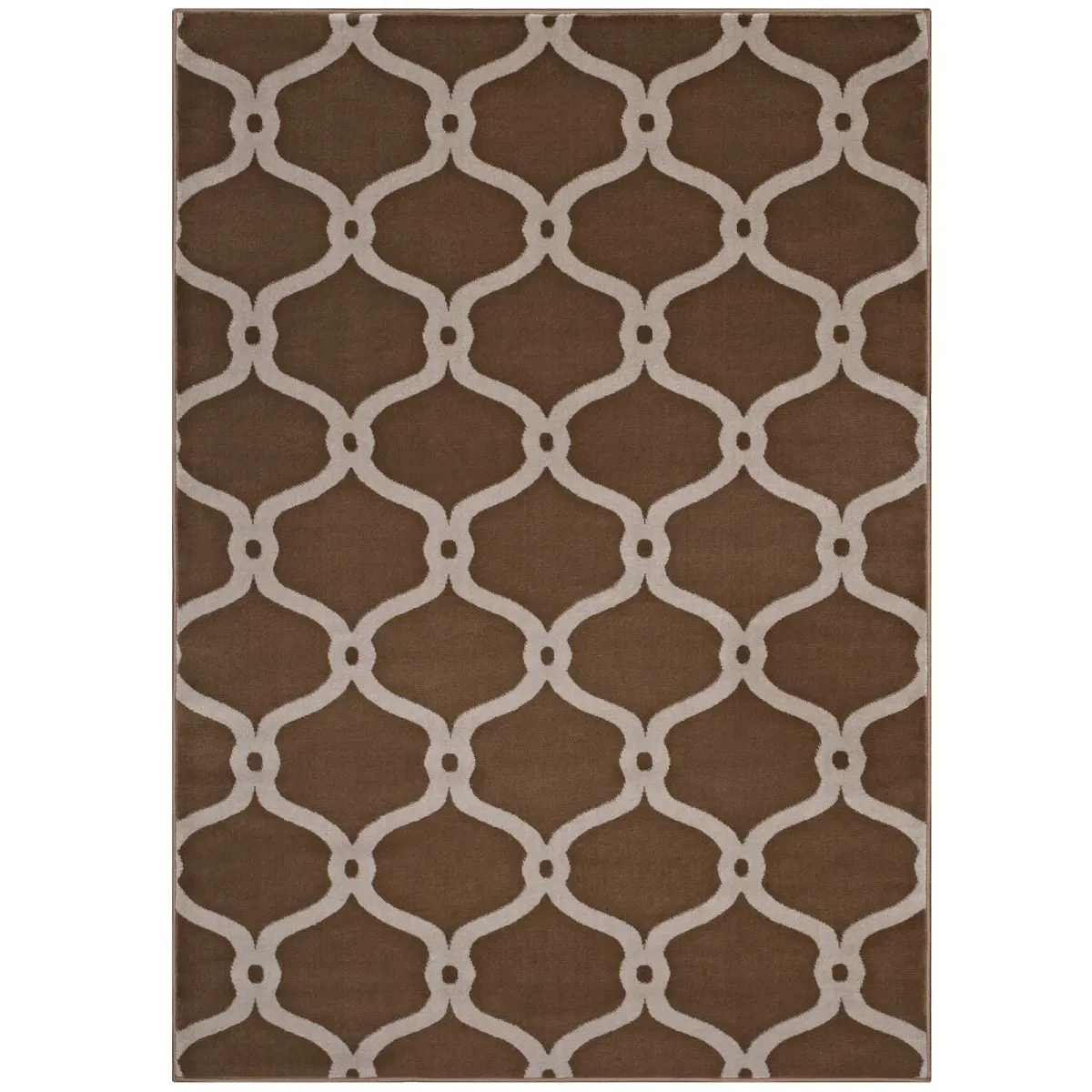 Beltara Chain Link Transitional Trellis 5x8 Area Rug