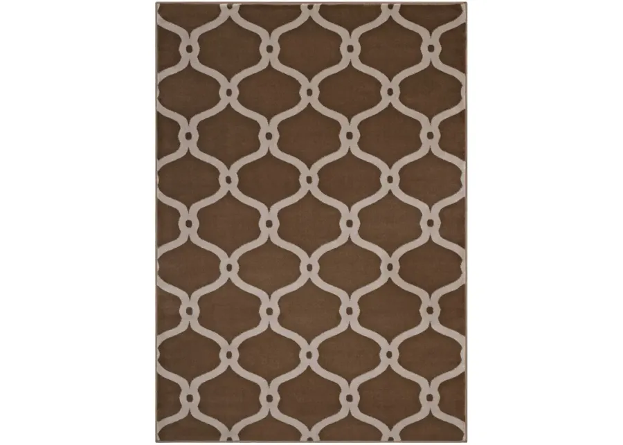 Beltara Chain Link Transitional Trellis 5x8 Area Rug