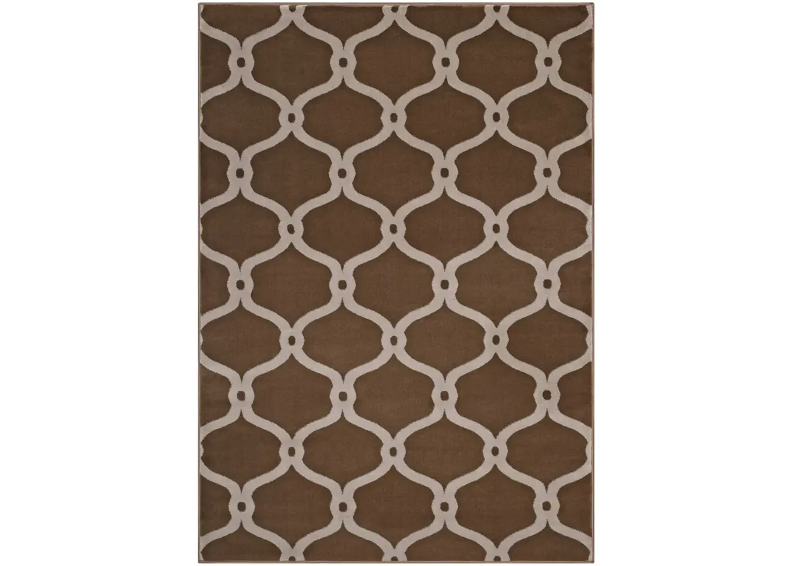 Beltara Chain Link Transitional Trellis 5x8 Area Rug