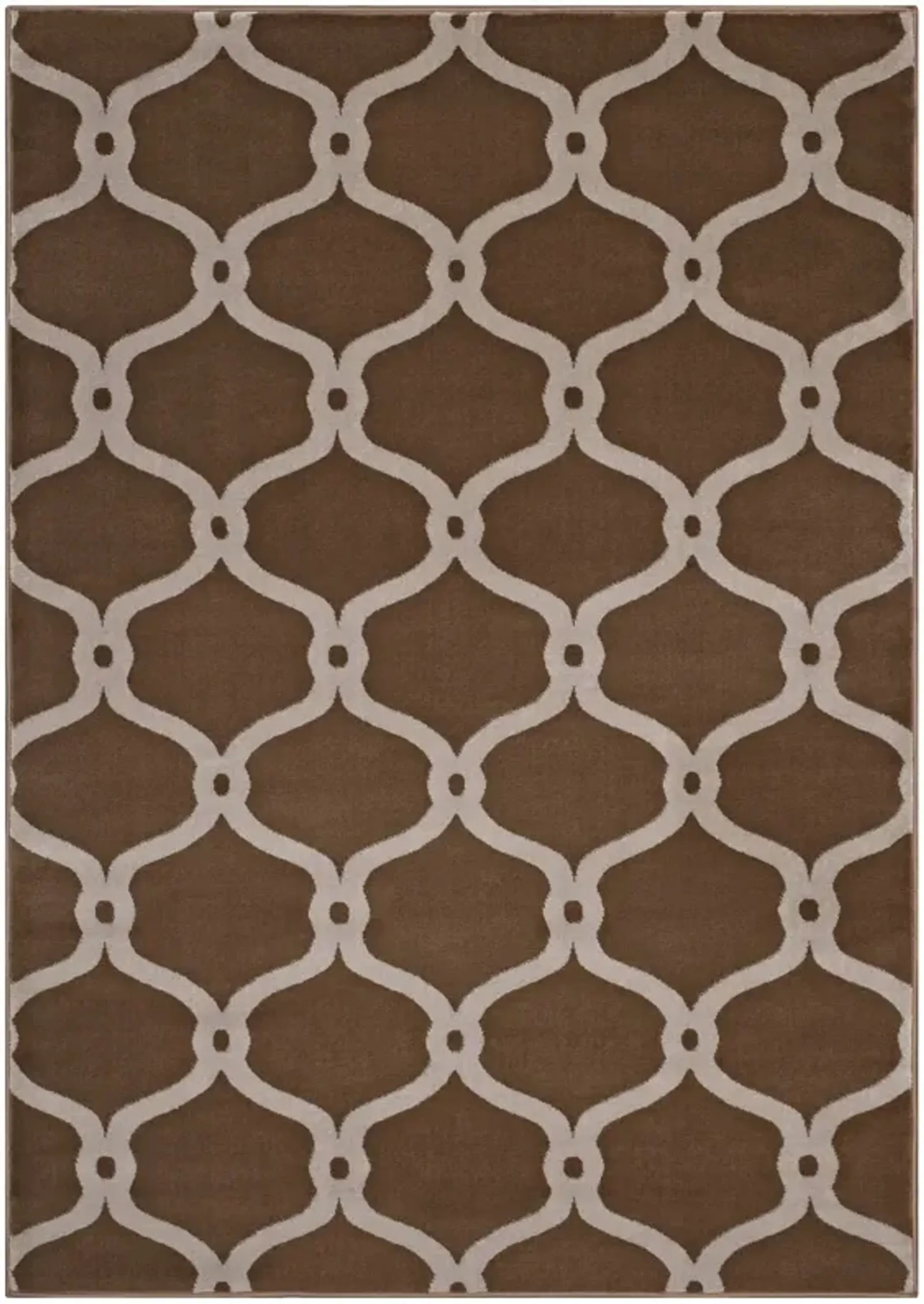 Beltara Chain Link Transitional Trellis 5x8 Area Rug