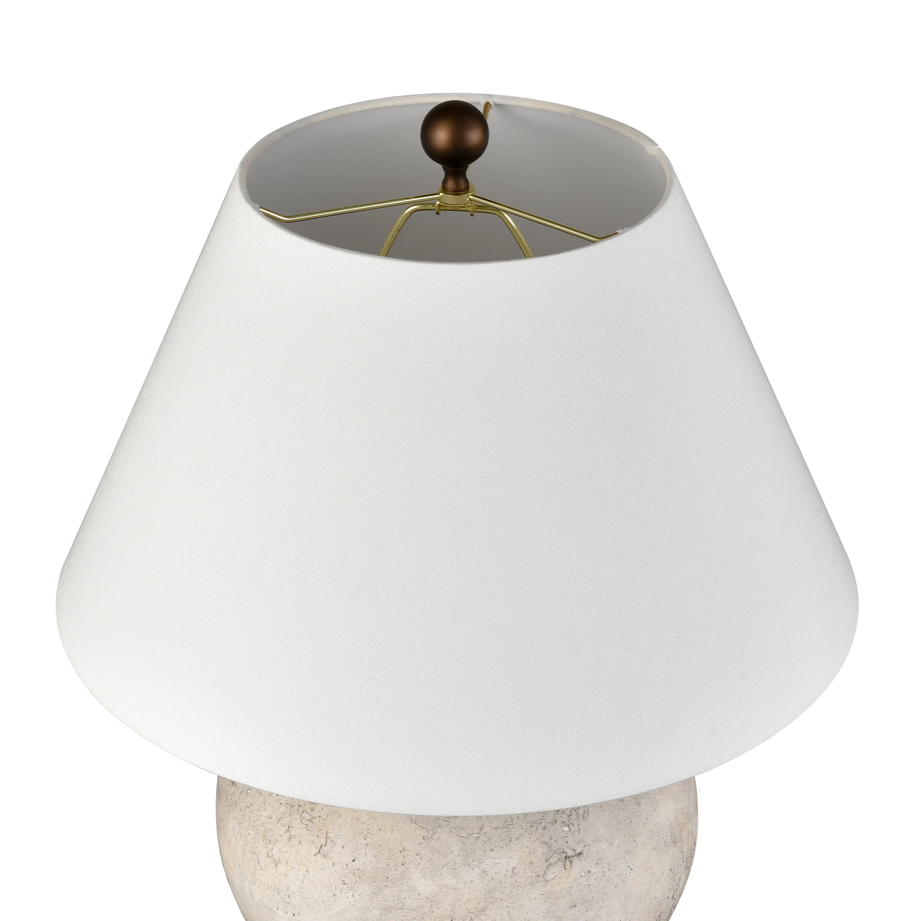 Erin 25'' High 1-Light Table Lamp - Aged White - Includes LED Bulb