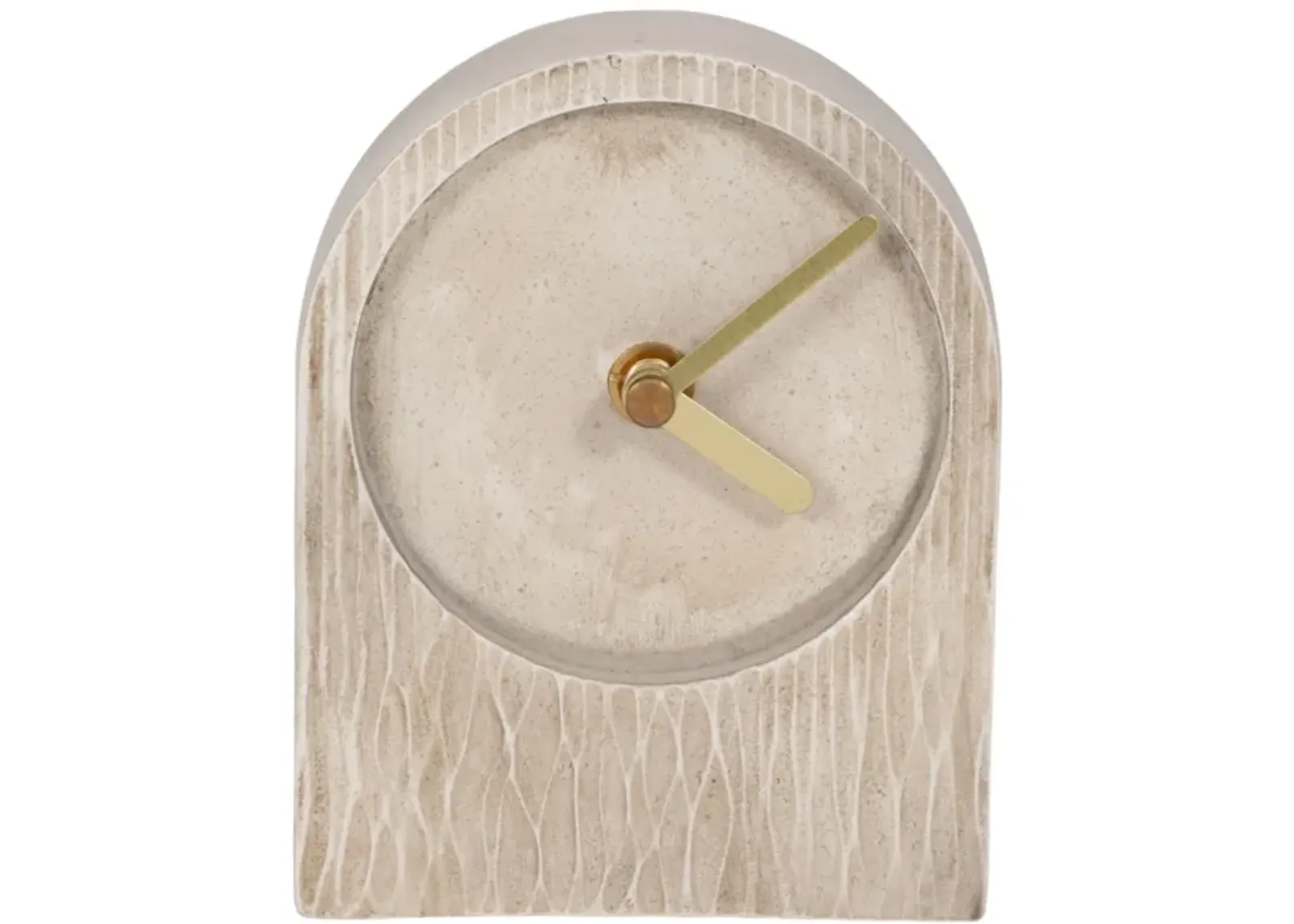 5" Arch Table Clock, Ivory