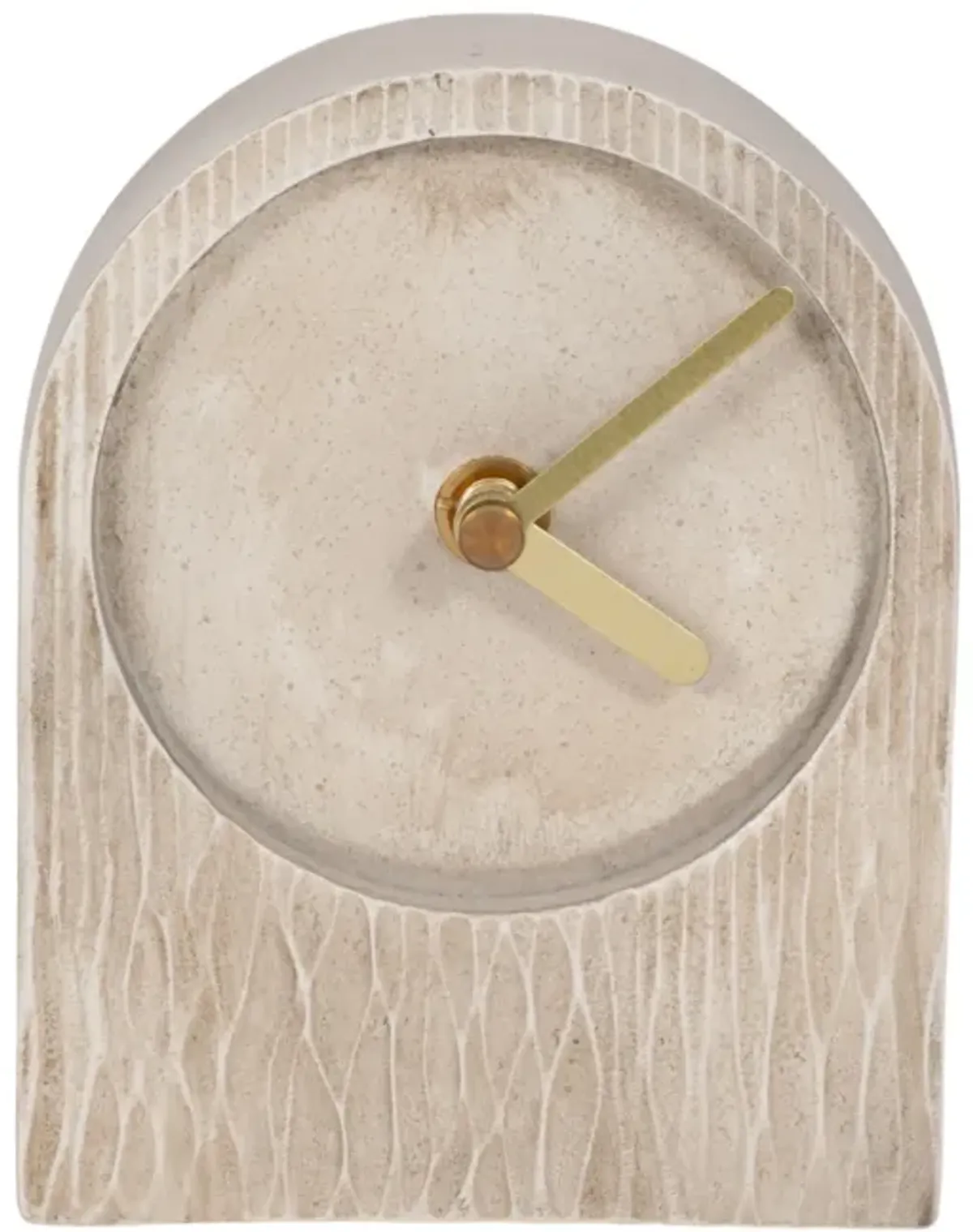 5" Arch Table Clock, Ivory