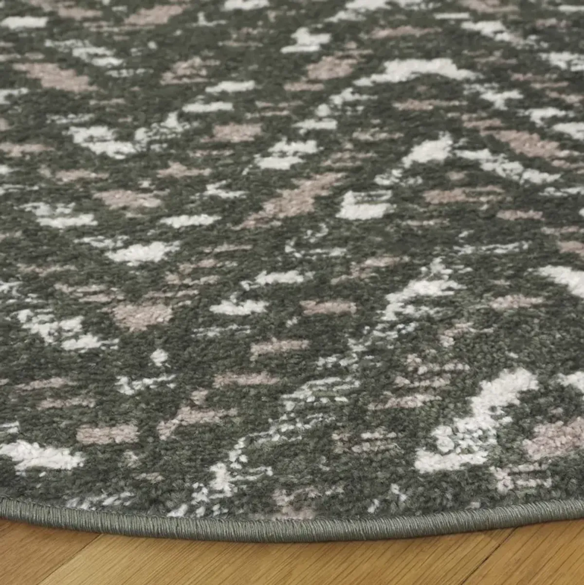ADIRONDACK 104 DARK GREEN  6' x 6' Round Round Rug