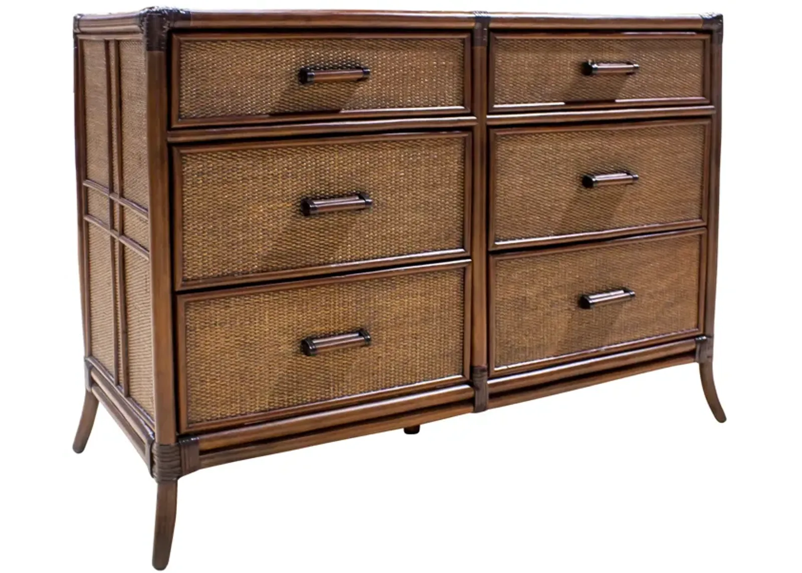 Palm Cove 6-Drawer Dresser with Glass