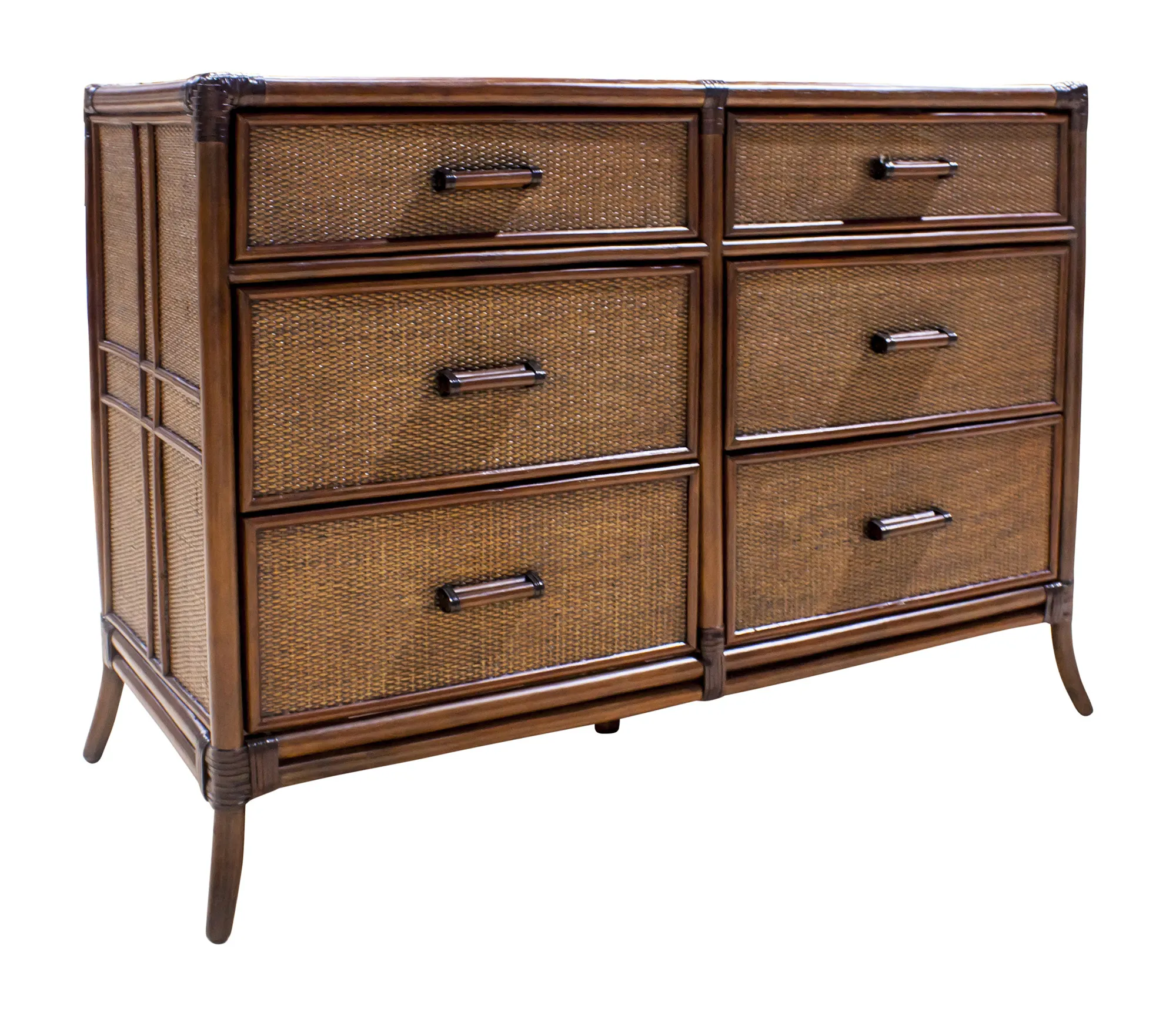 Palm Cove 6-Drawer Dresser with Glass