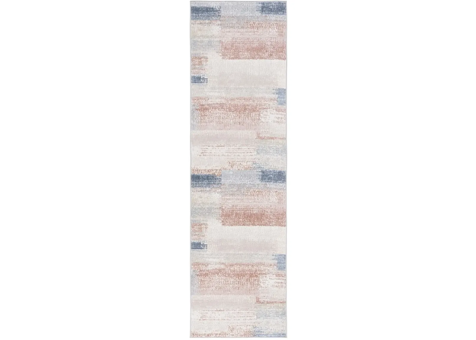 BLAIR WASHABLE 216 Blue 2'-2' X 8' Runner Rug