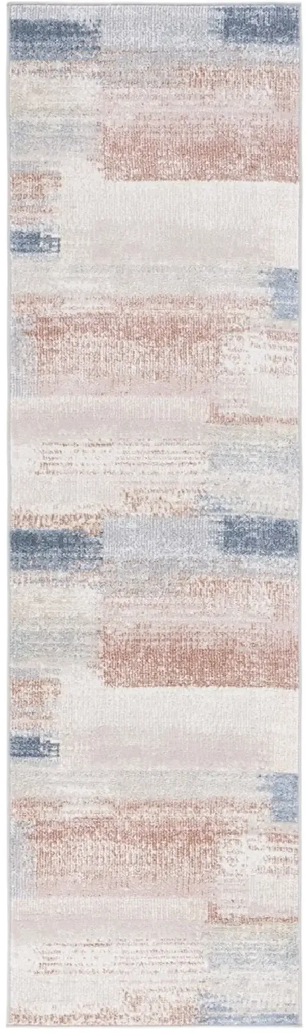 BLAIR WASHABLE 216 Blue 2'-2' X 8' Runner Rug