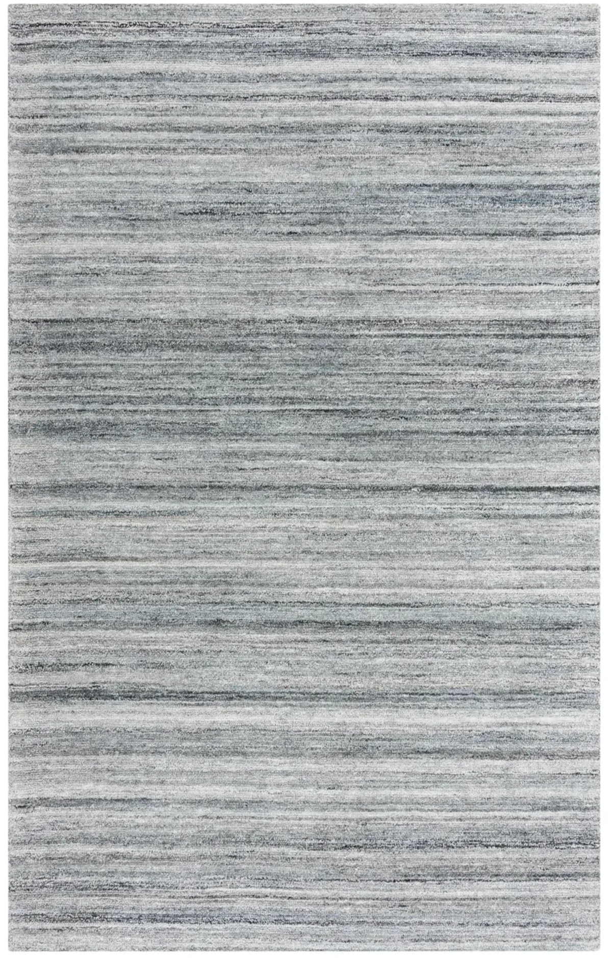 Seasand Gray Muted Stripe Recycled Polyester 5' x 7'6" Rectangle Rug