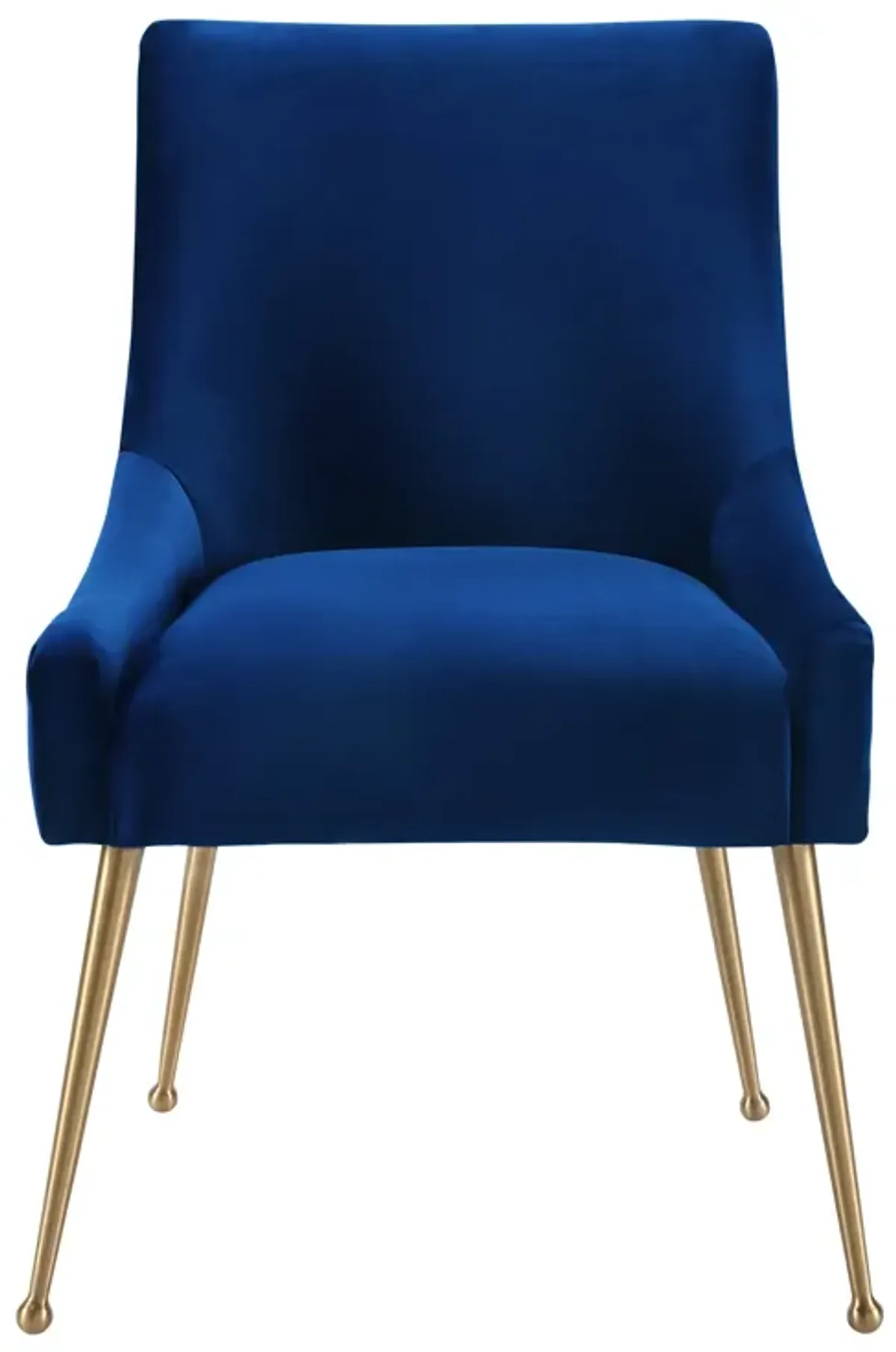 Beatrix Navy Velvet Side Chair