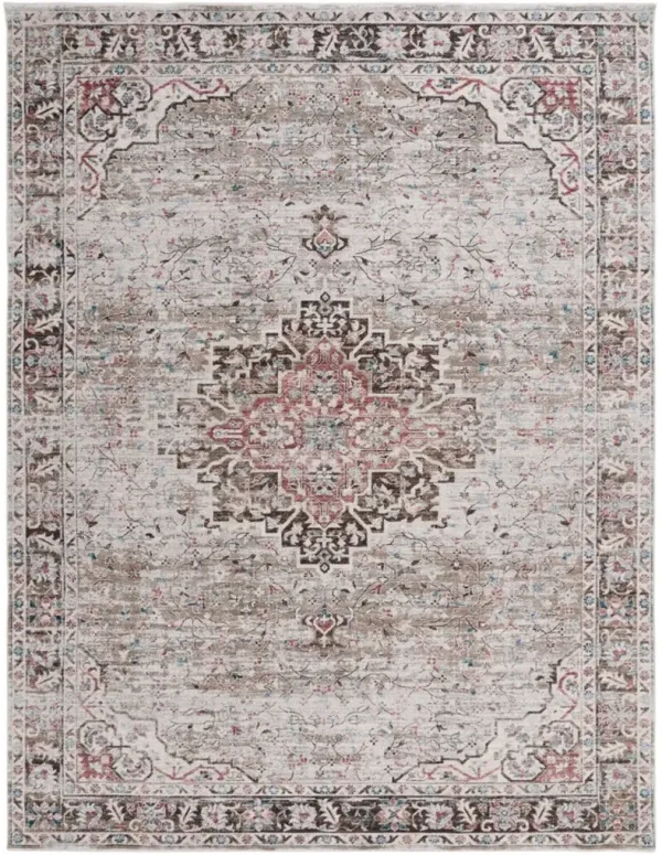 ANTIQUE PATINA 642 Brown 4' X 5'-7' Small Rectangle Rug