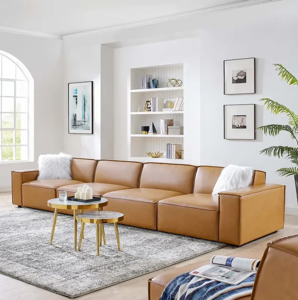 Restore Vegan Leather 4-Piece Sofa