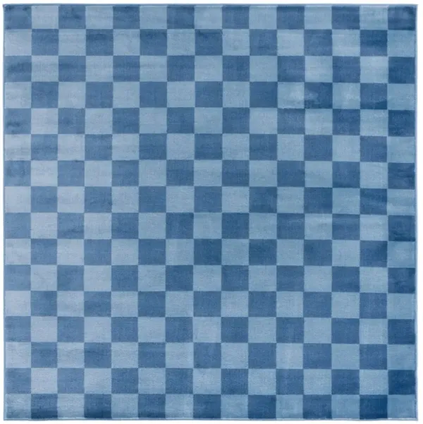 GROOVE 122 BLUE  6'-7' x 6'-7' Square Square Rug