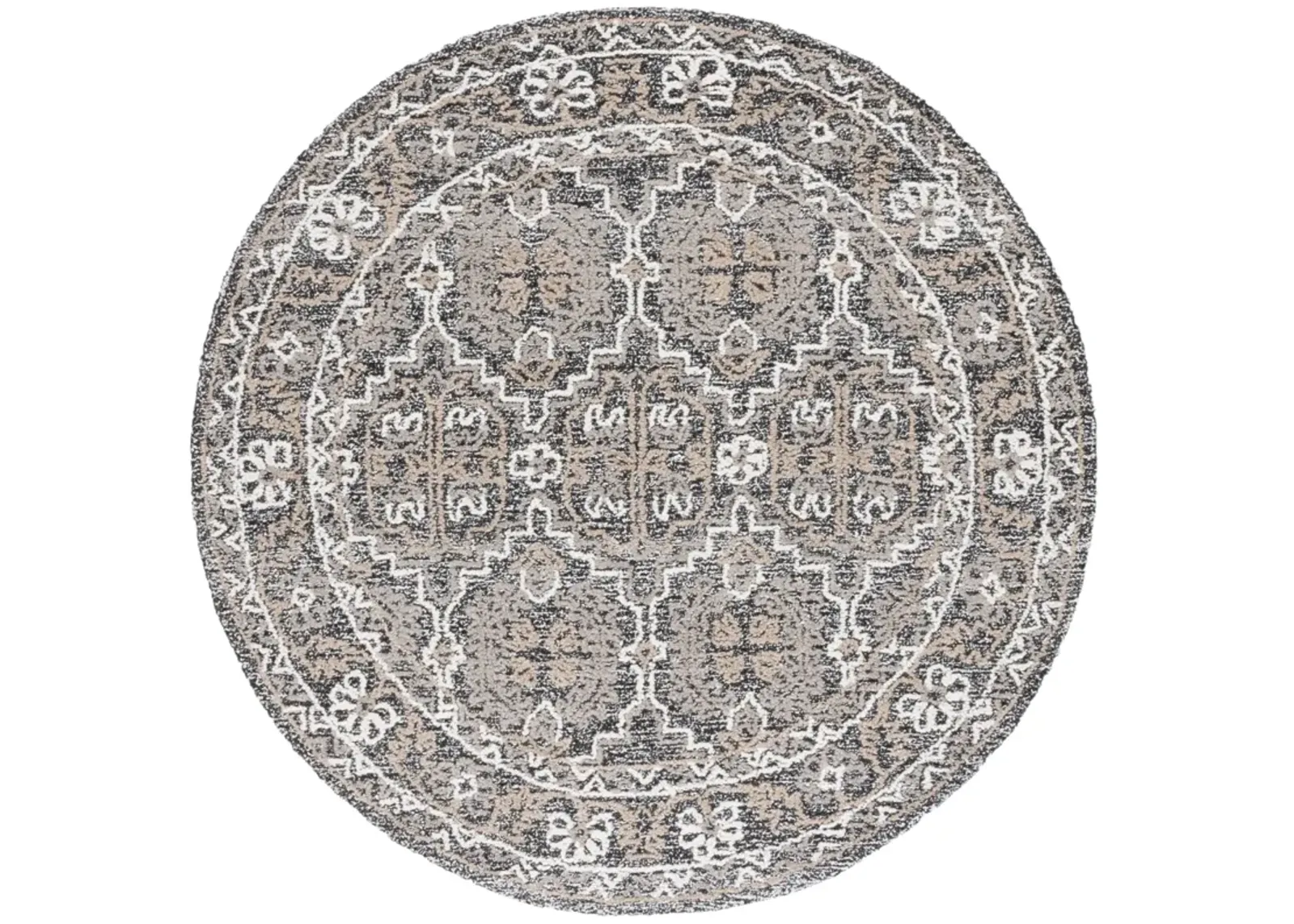 ANTIQUITY 551 BROWN  6' x 6' Round Round Rug