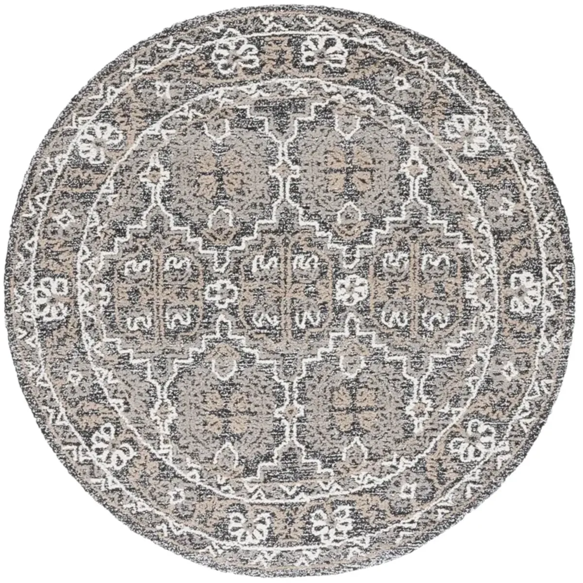 ANTIQUITY 551 BROWN  6' x 6' Round Round Rug