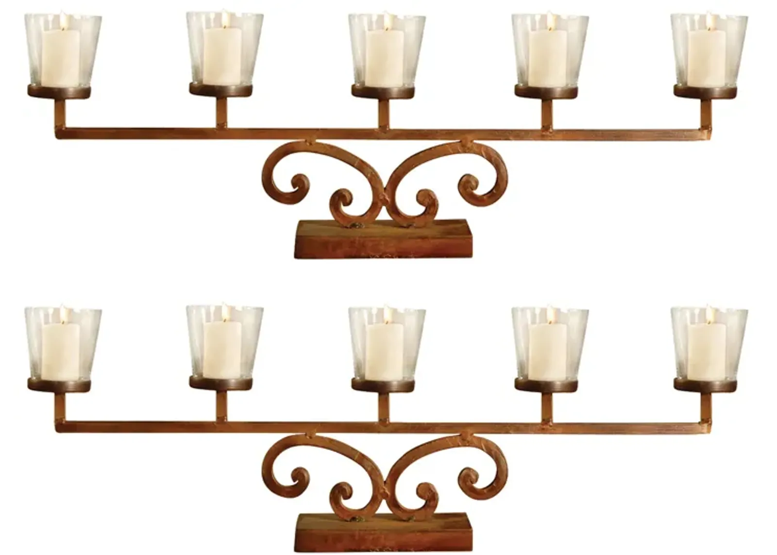 Prairie Votive Mantle Lighting (Set of 2)