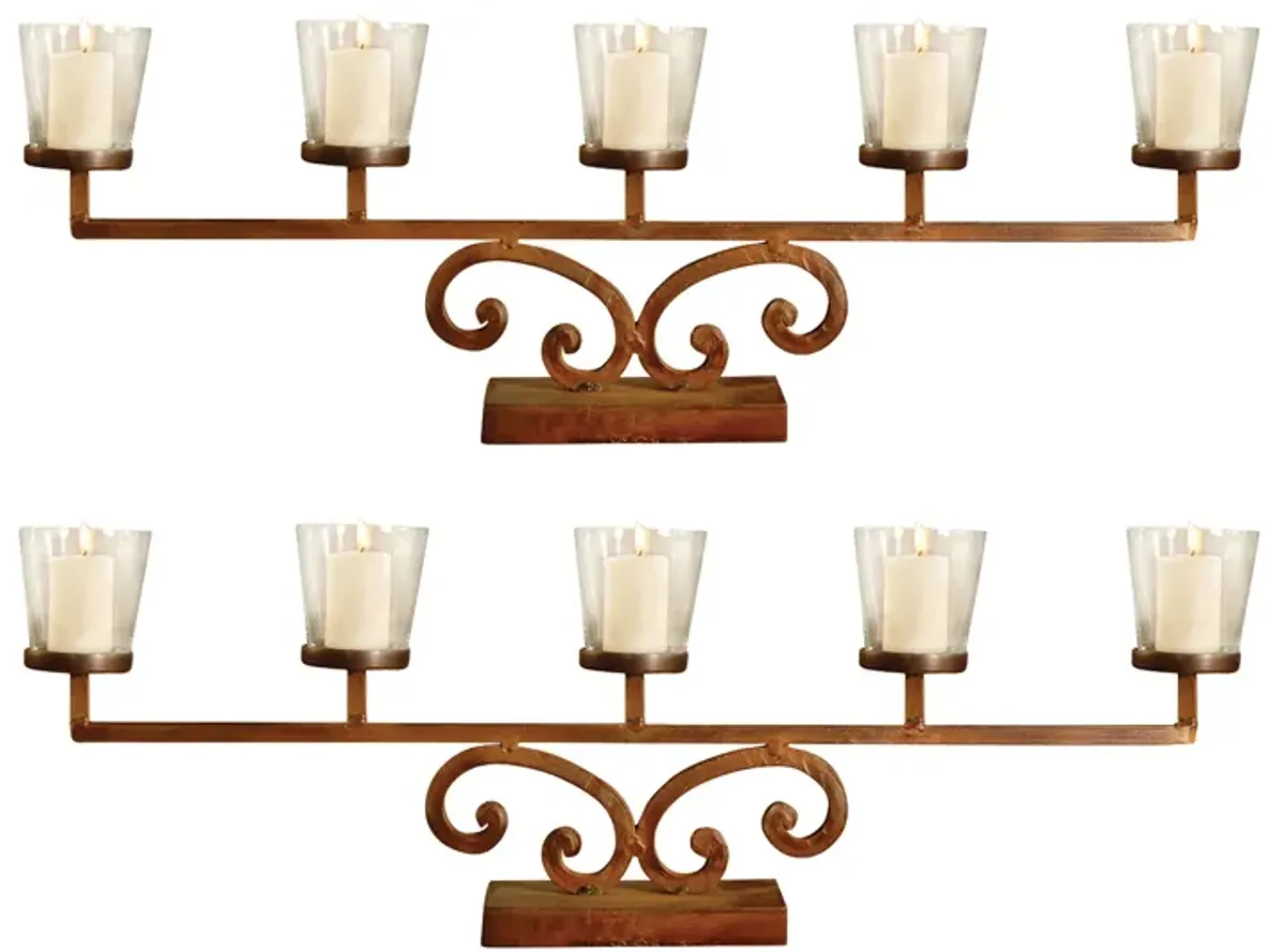 Prairie Votive Mantle Lighting (Set of 2)