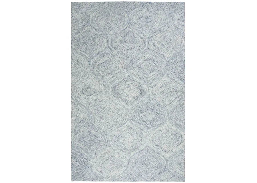 Brindleton Blue Tweed Wool 5' x 8' Rectangle Rug