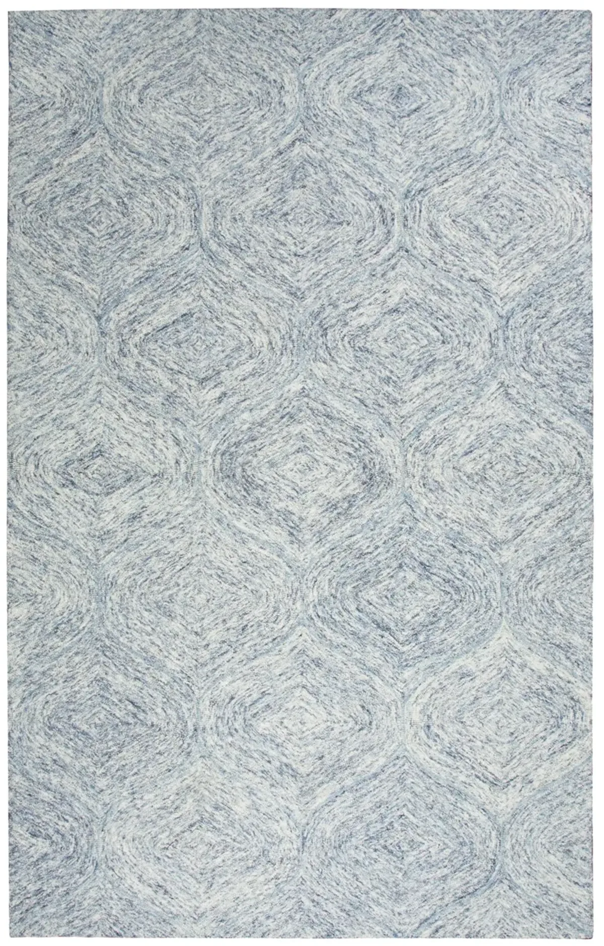 Brindleton Blue Tweed Wool 5' x 8' Rectangle Rug