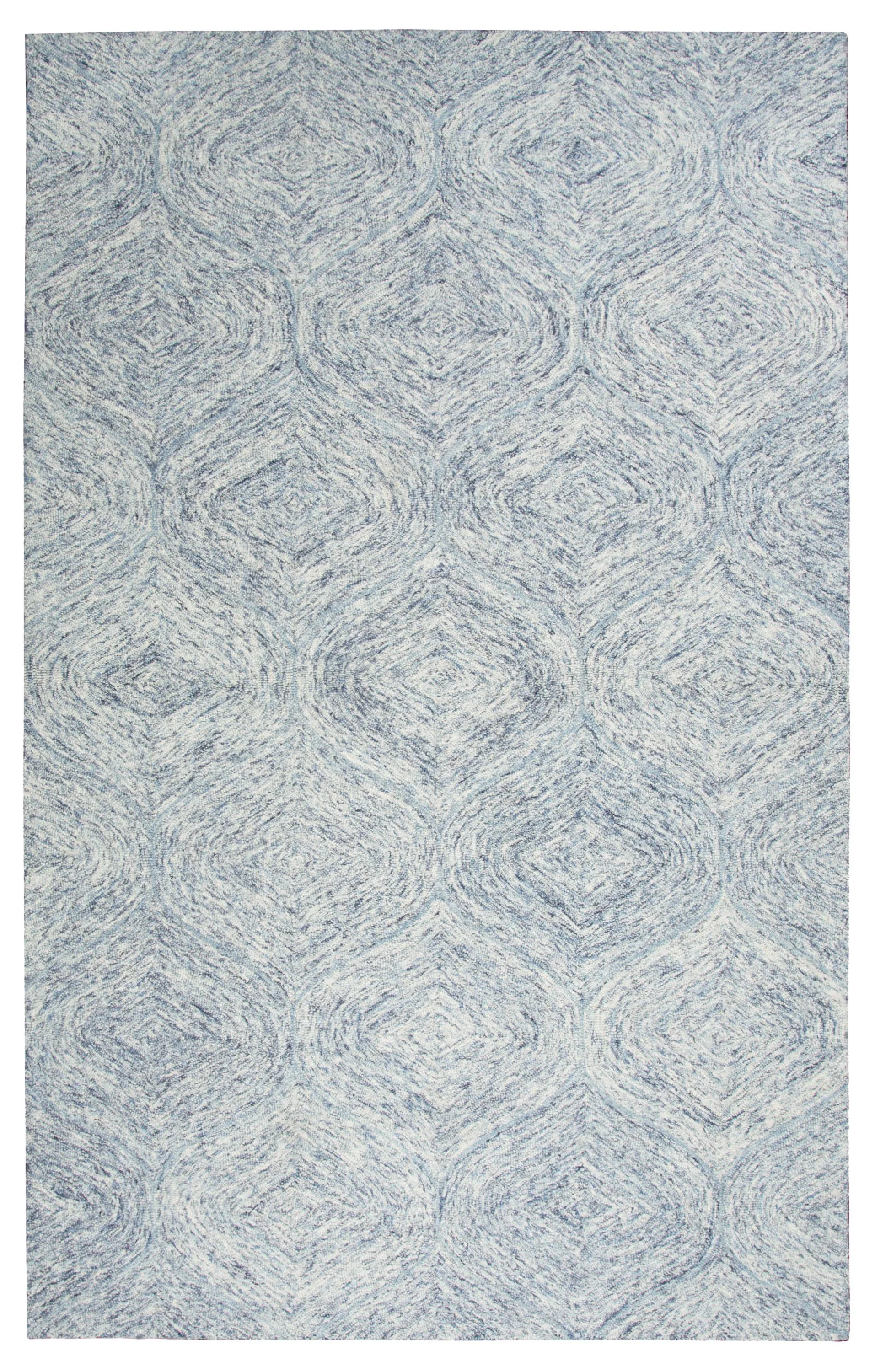 Brindleton Blue Tweed Wool 5' x 8' Rectangle Rug