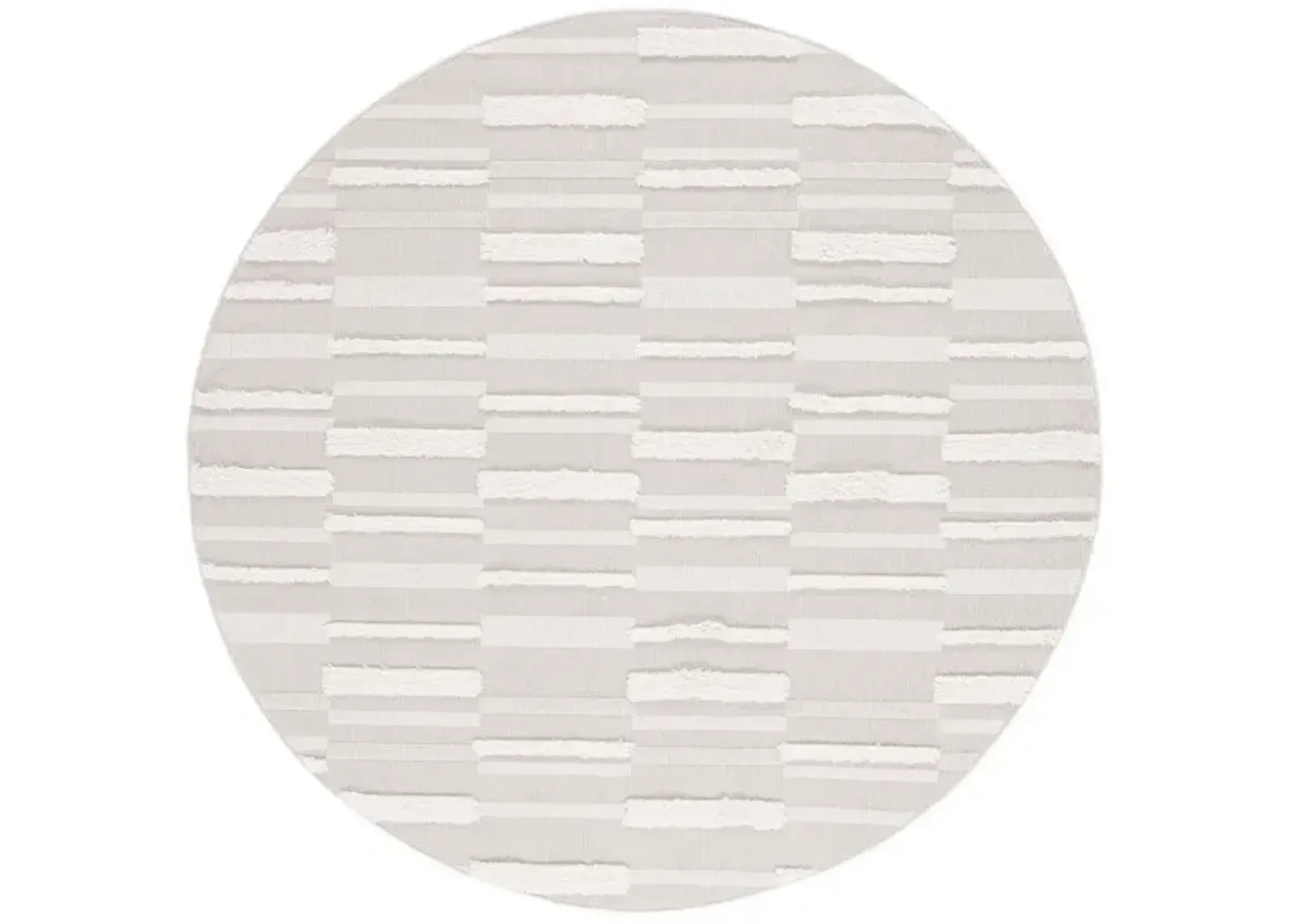 TRENDS 120 Beige 3' X 3' Round Round Rug