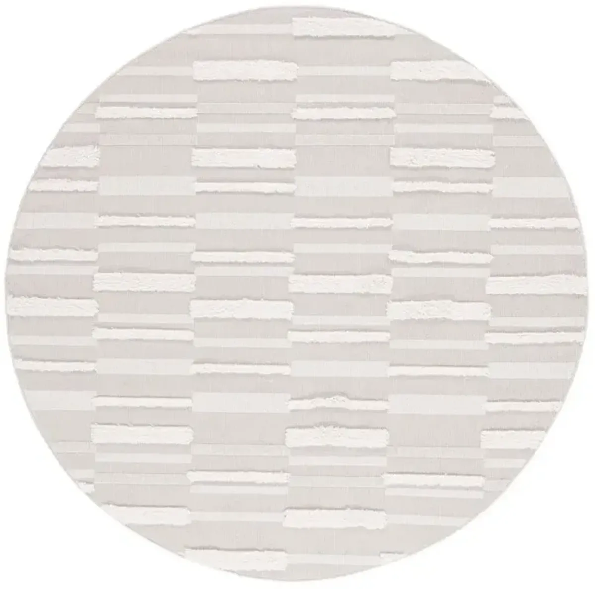 TRENDS 120 Beige 3' X 3' Round Round Rug