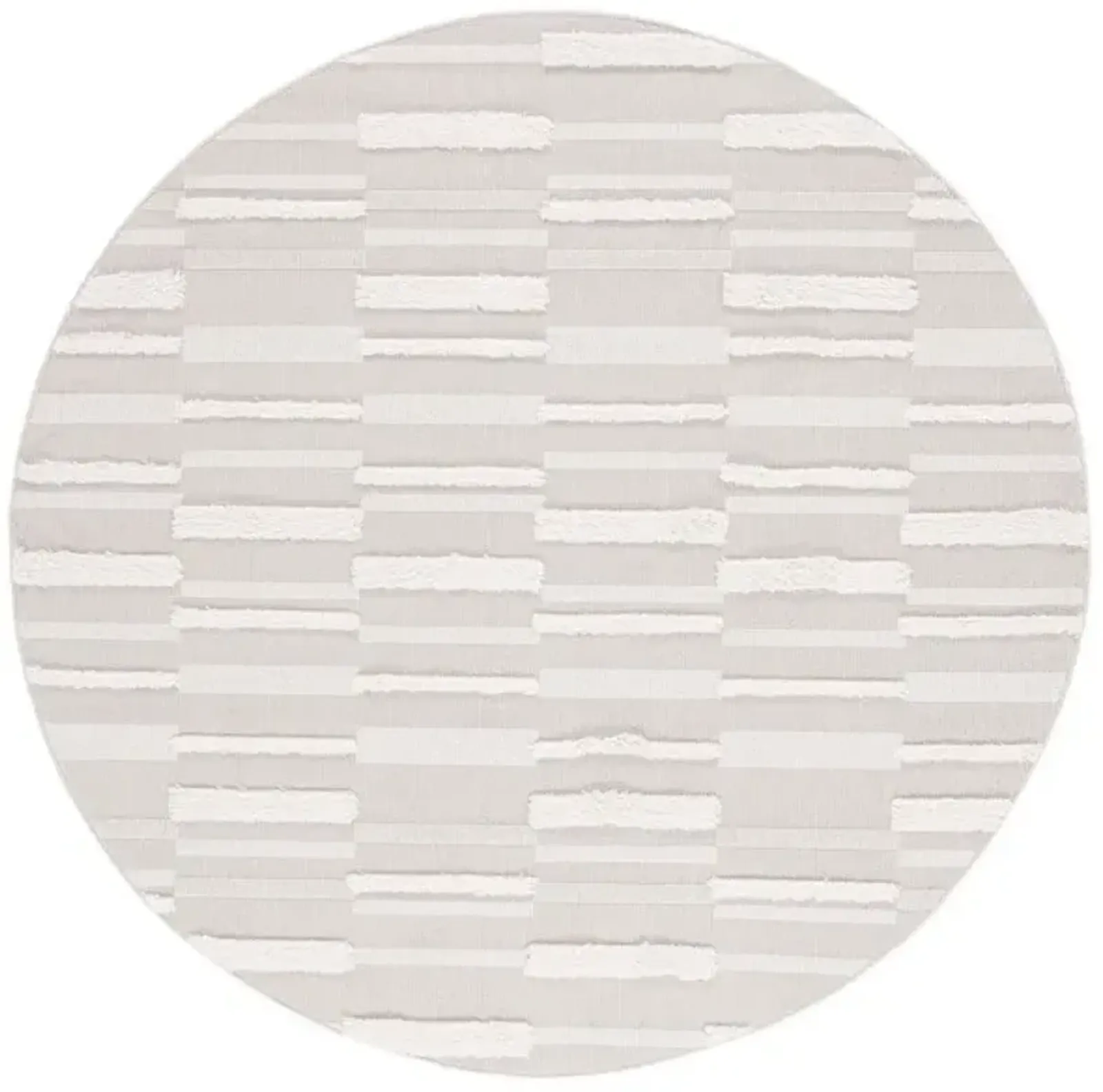 TRENDS 120 Beige 3' X 3' Round Round Rug