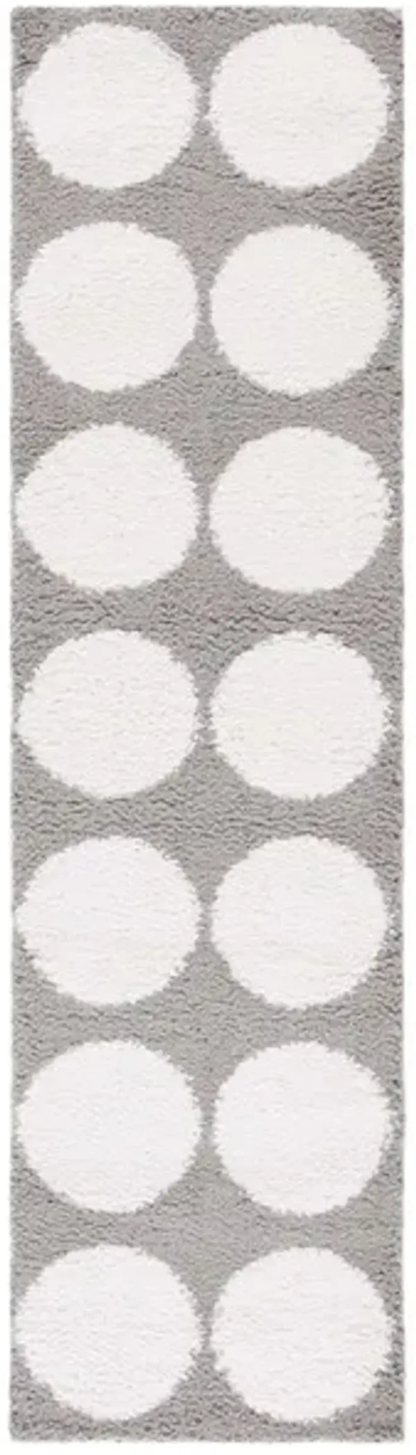 CALICO SHAG 120 Grey  2'-2' X 8' Runner Rug