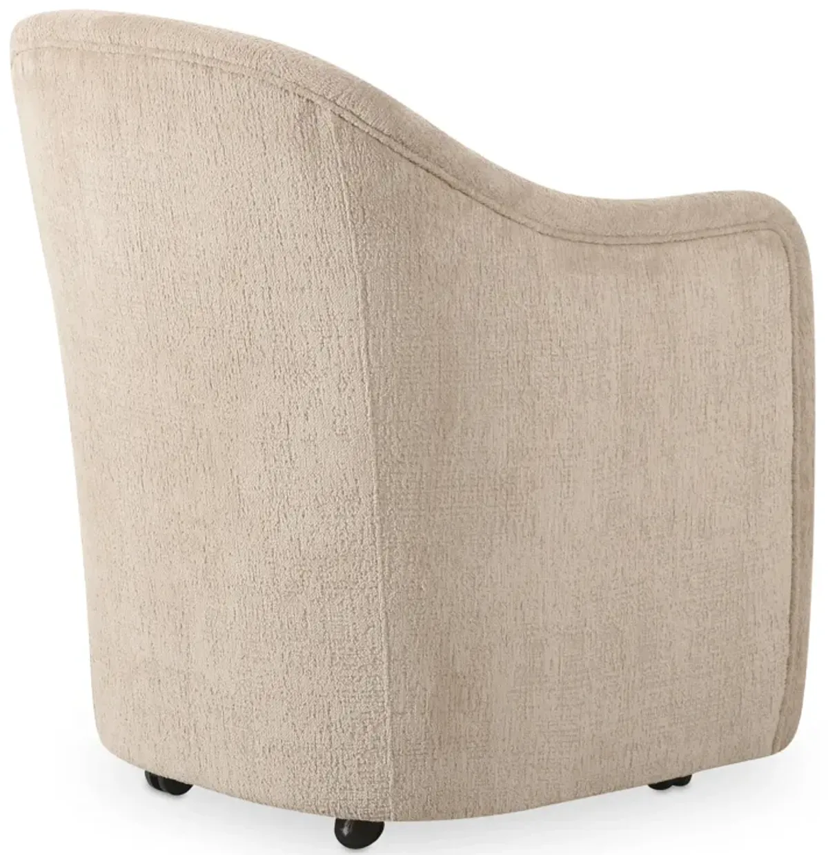 Drava Rolling Dining Chair Beige