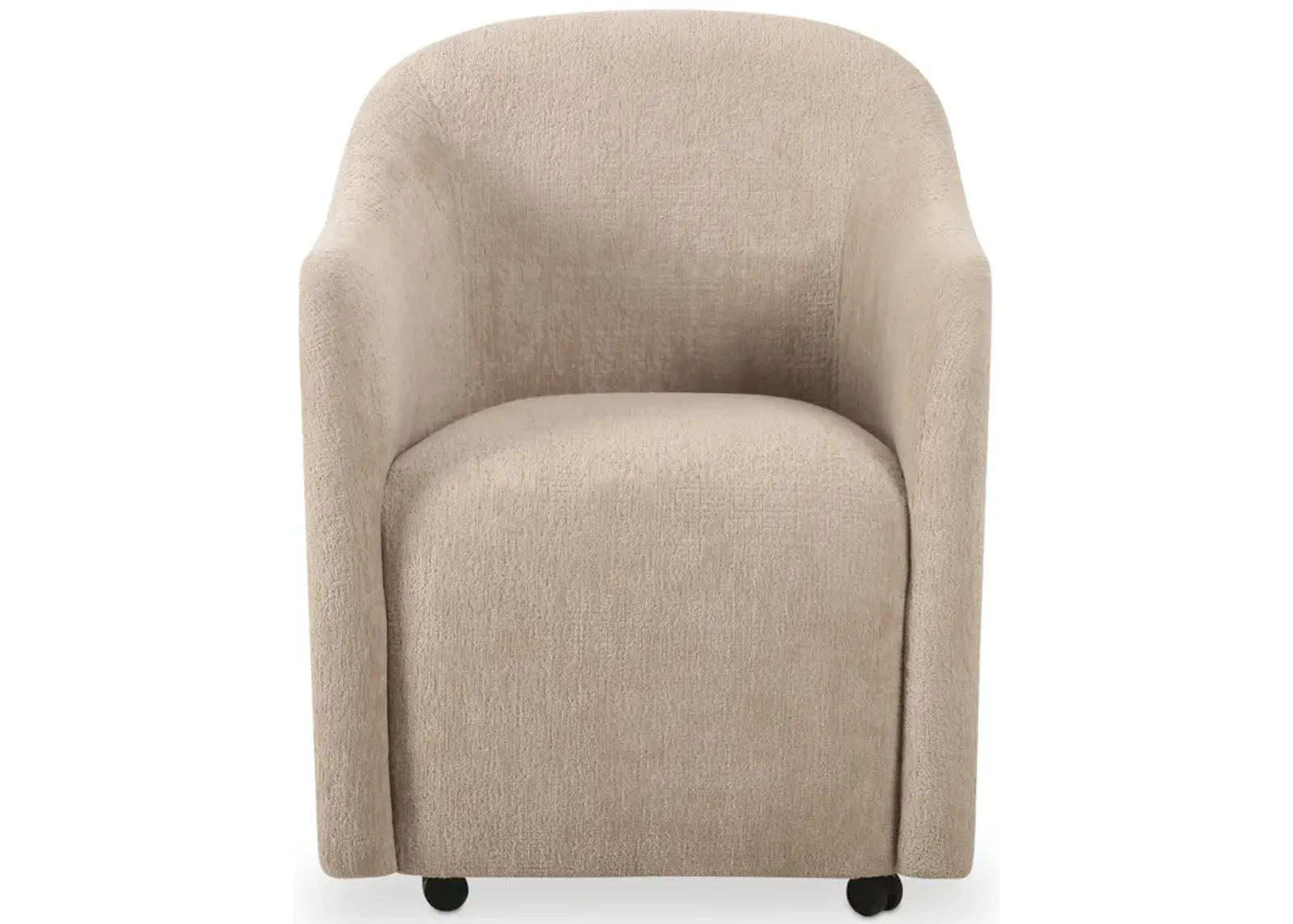 Drava Rolling Dining Chair Beige