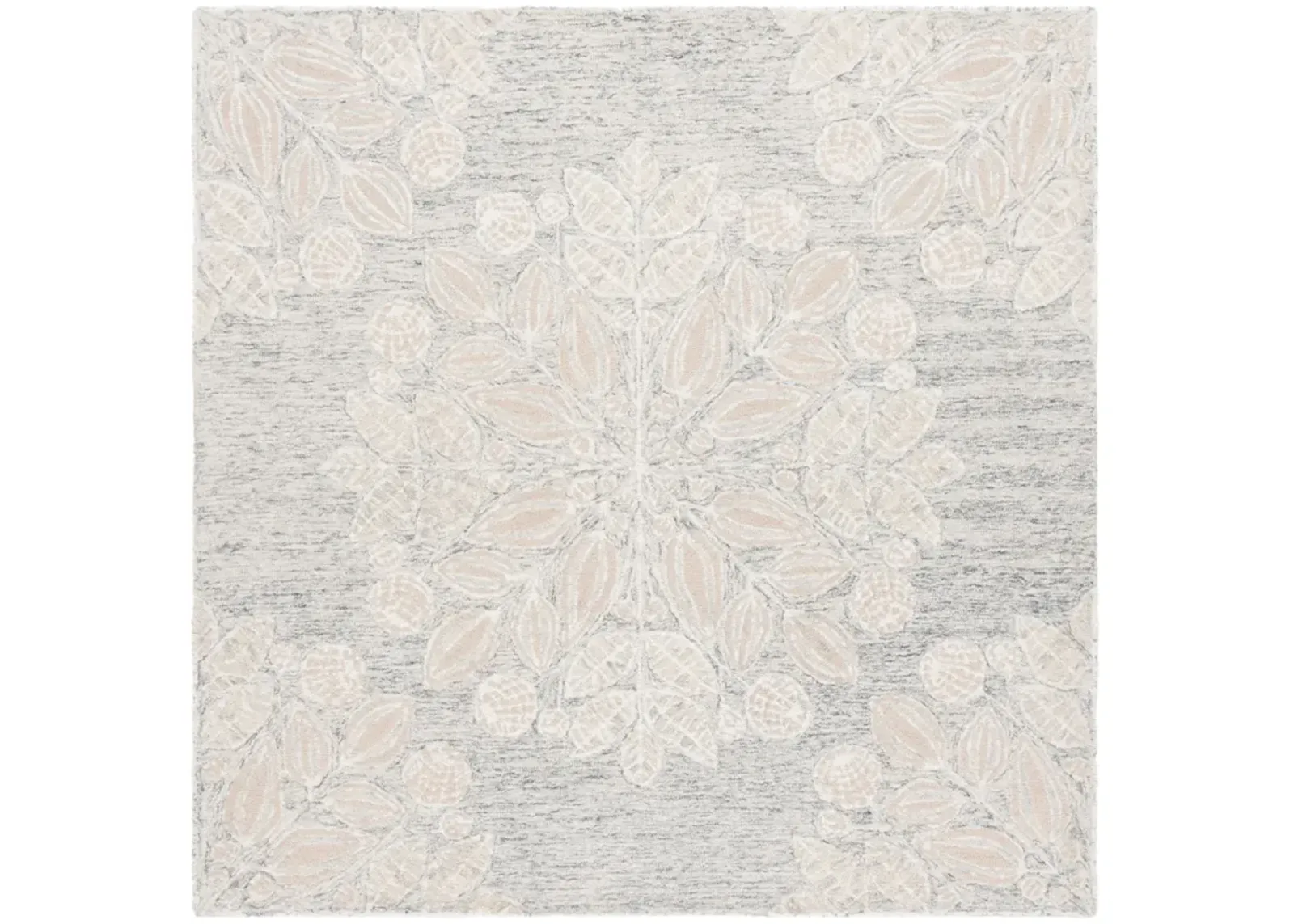 JARDIN 738 GREY  6' x 6' Square Square Rug