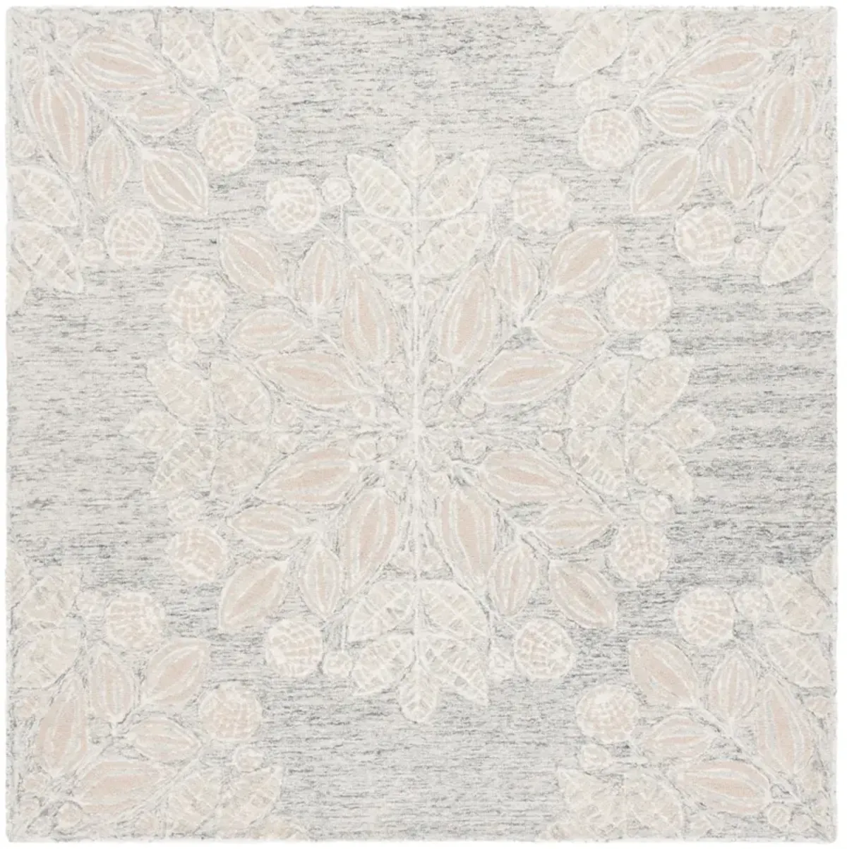 JARDIN 738 GREY  6' x 6' Square Square Rug